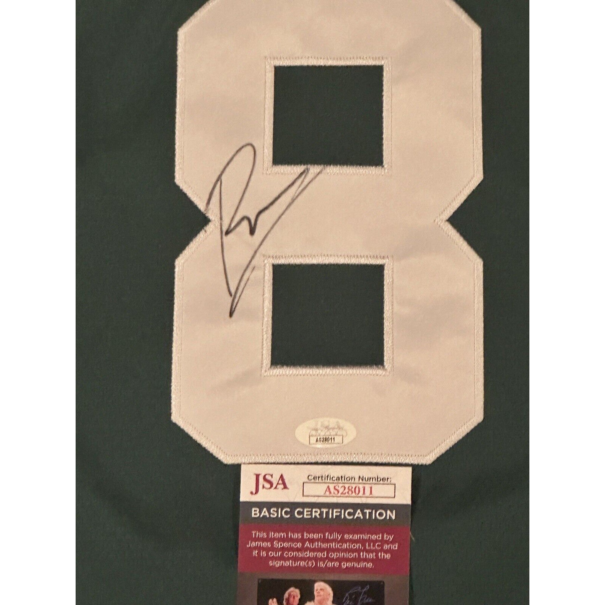 Kristaps Porzingis Autographed Boston Celtics Jersey JSA COA-Basketball-Right Off The Field