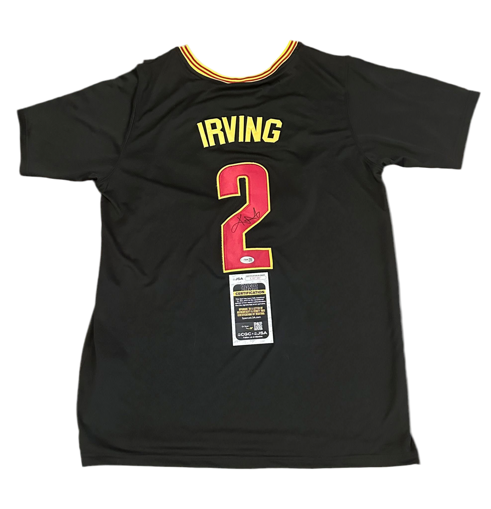 Kyrie Irving Autographed Cleveland Cavaliers Jersey JSA COA-Right Off The Field