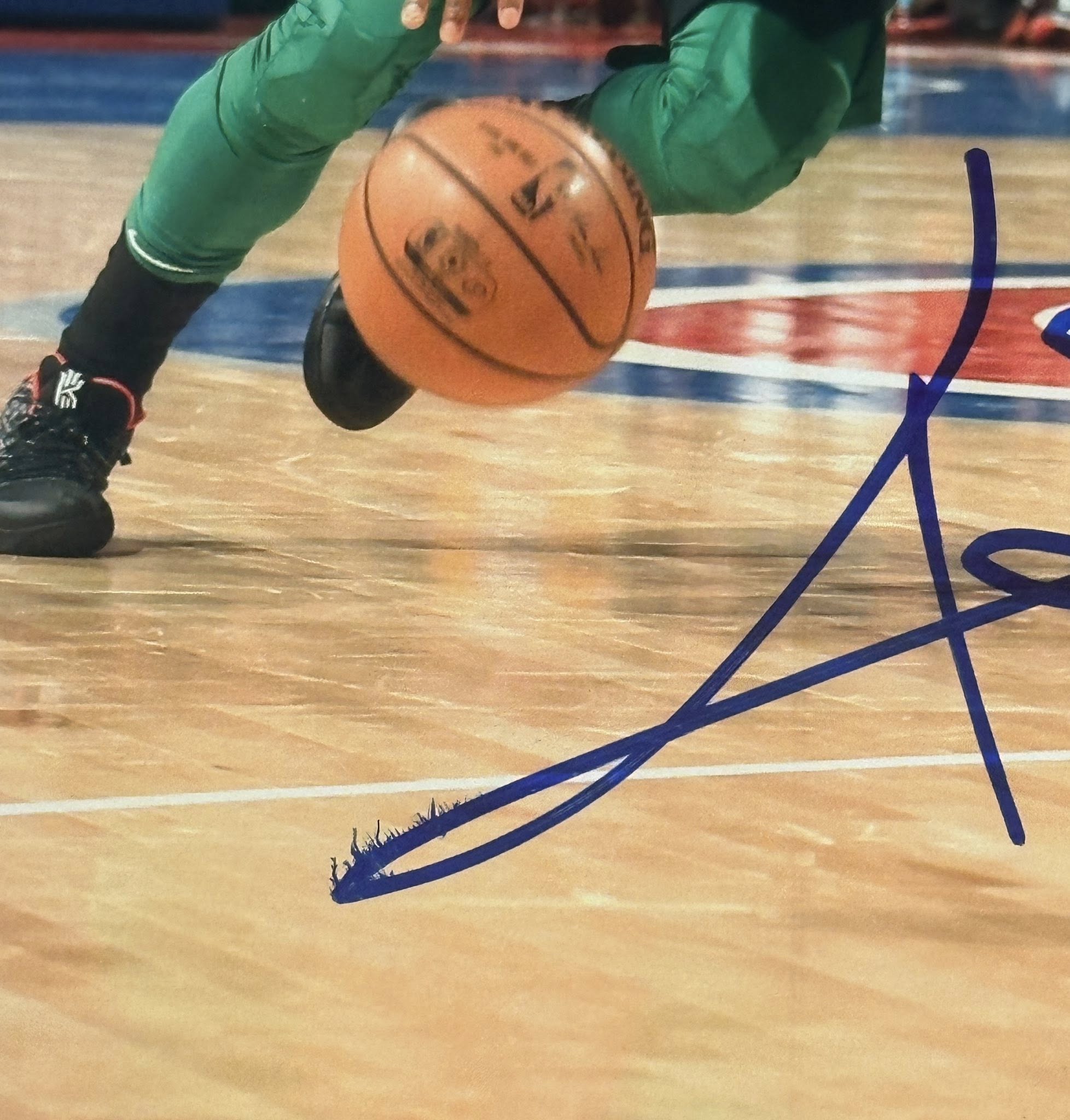 Kyrie Irving Boston Celtics Autographed 8x10 Photo JSA COA-Right Off The Field