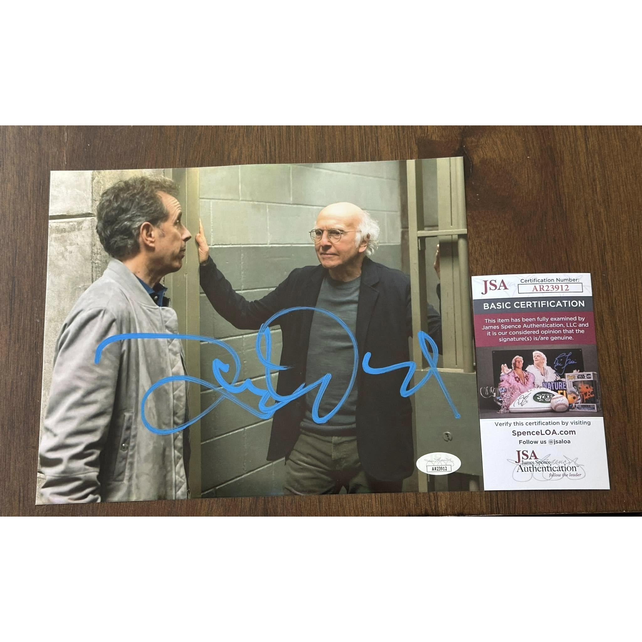 Larry David Curb Your Enthusiasm Autographed 8x10 Photo JSA COA-Right Off The Field