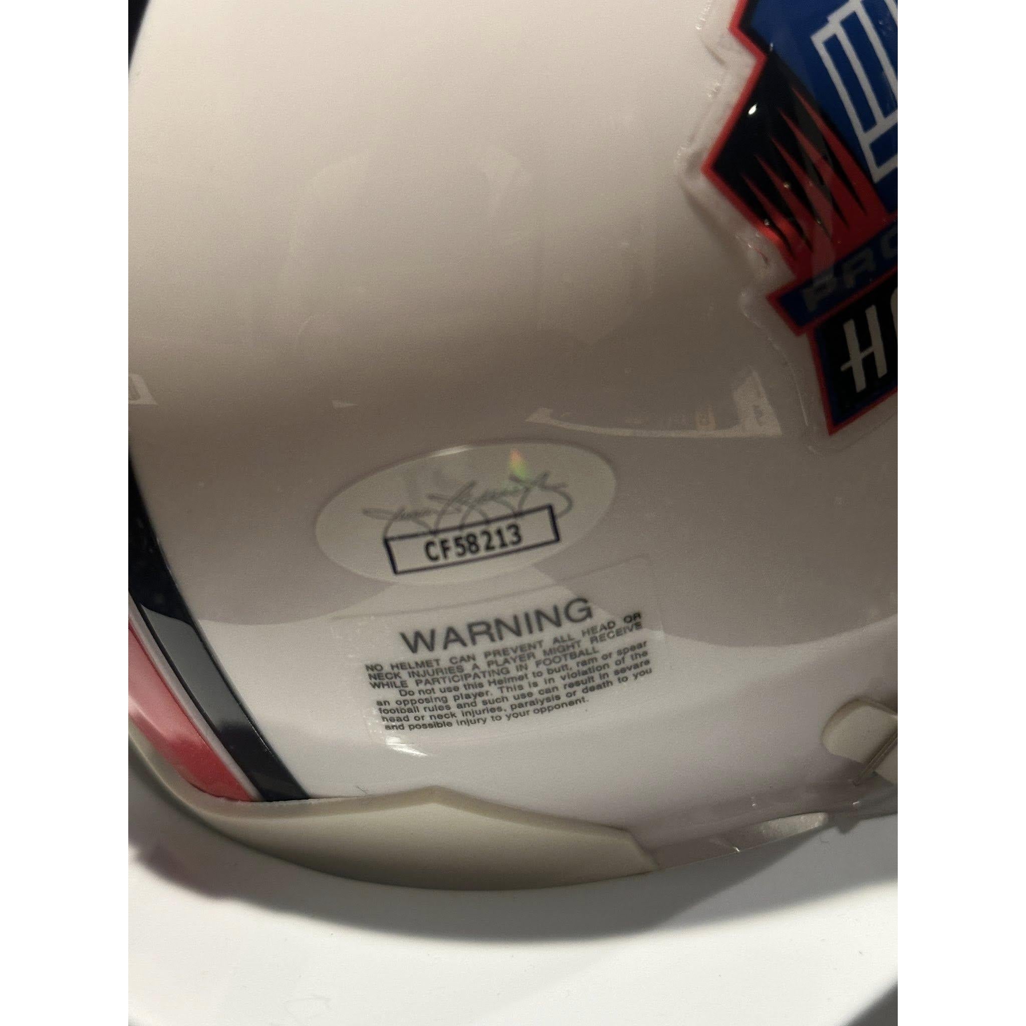 Lawrence Taylor New York Giants Autographed Hall of Fame Mini Helmet JSA COA-Right Off The Field