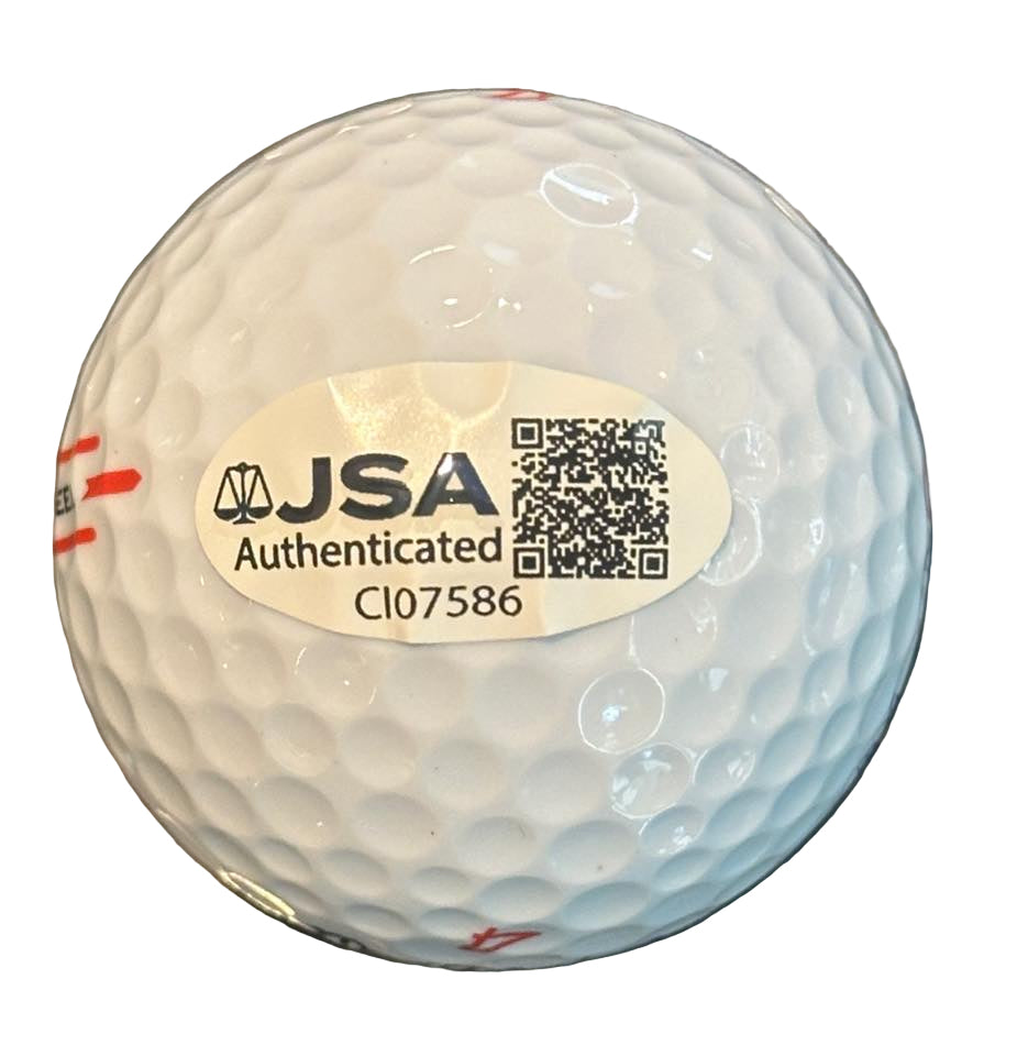 Ludvig Aberg Autographed 2025 Ryder Cup Golf Ball JSA COA Team Europe-Right Off The Field
