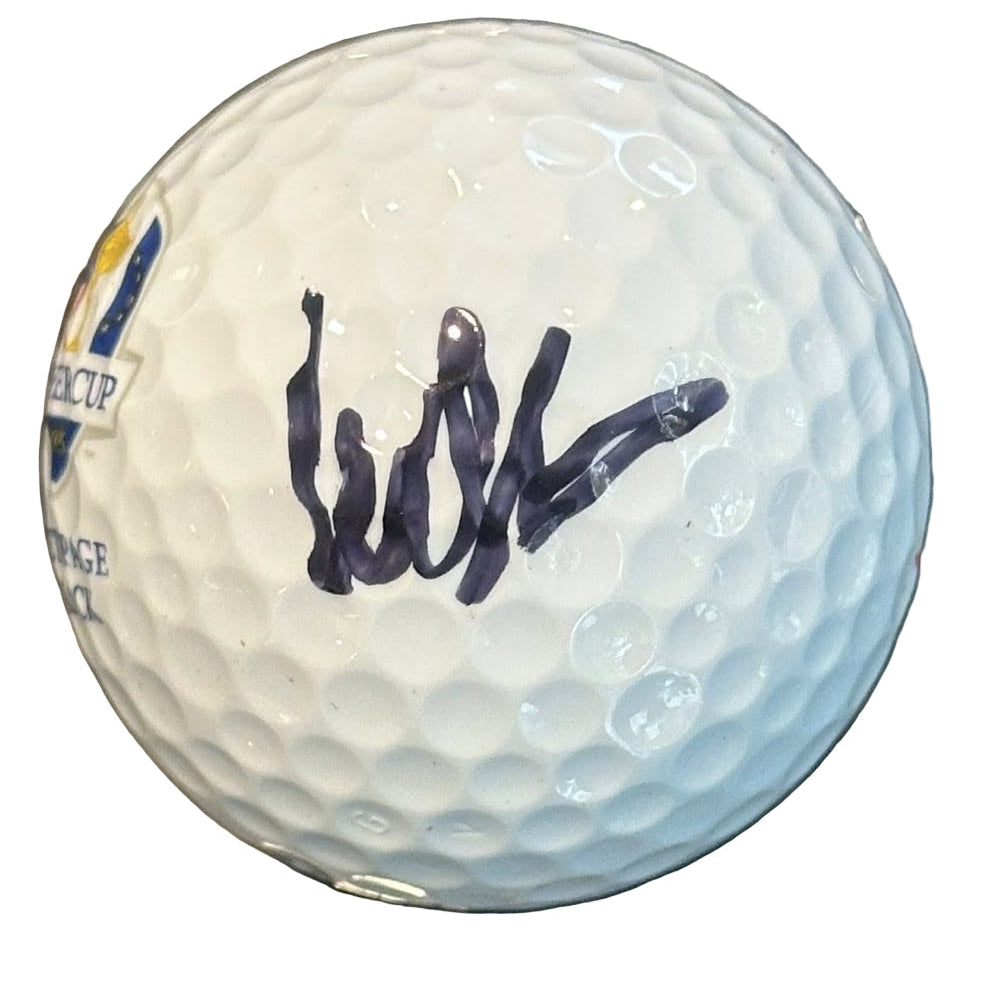 Ludvig Aberg Autographed 2025 Ryder Cup Golf Ball JSA COA Team Europe-Right Off The Field