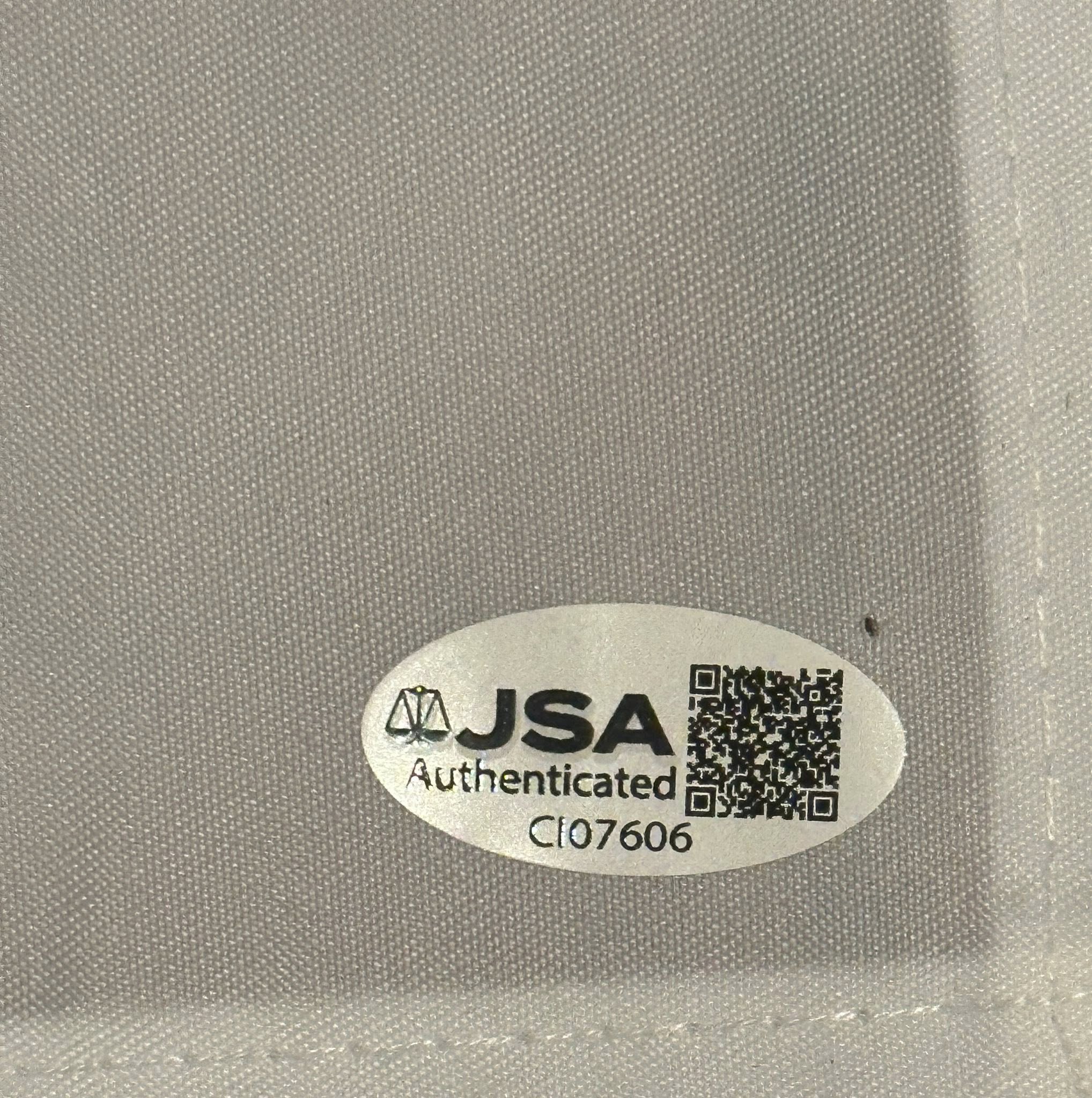 Ludvig Åberg Autographed 2025 Ryder Cup Pin Flag Team Europe JSA COA-Right Off The Field