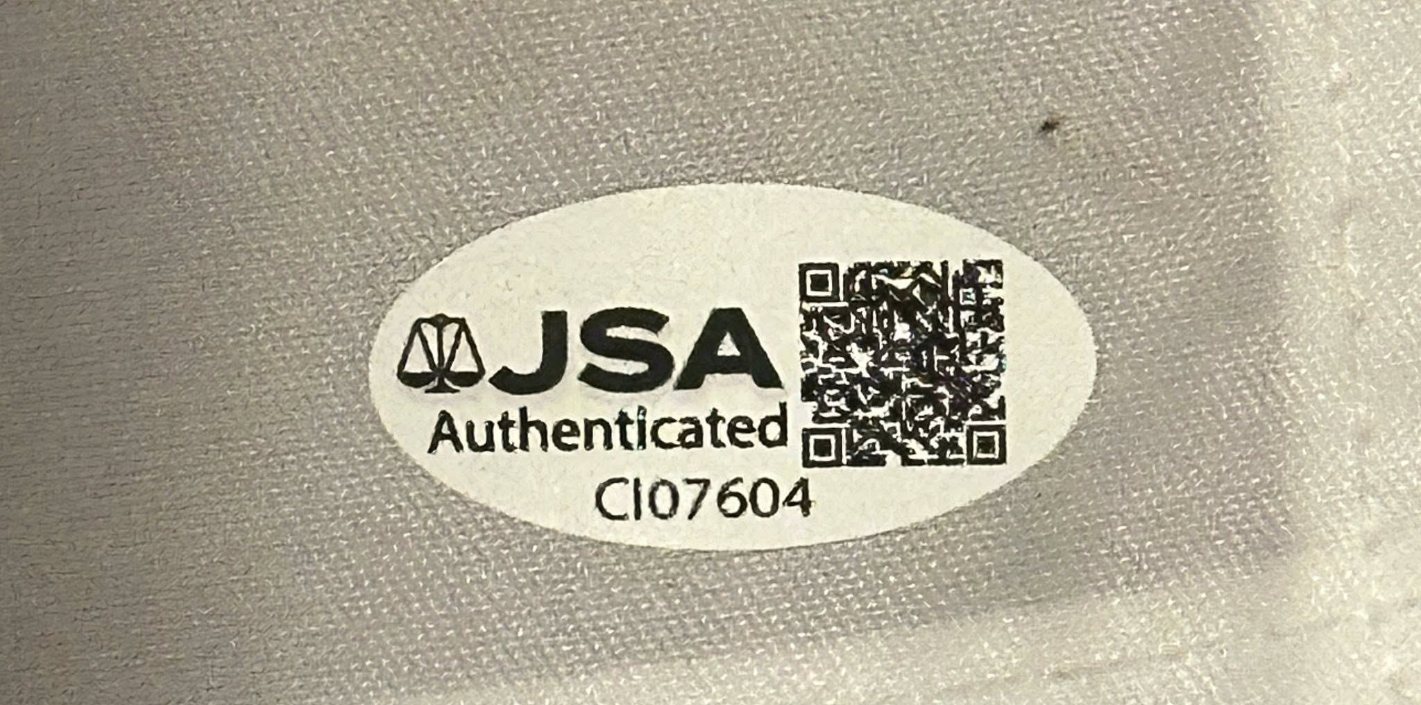 Ludvig Åberg Autographed 2025 Ryder Cup Pin Flag Team Europe JSA COA-Right Off The Field