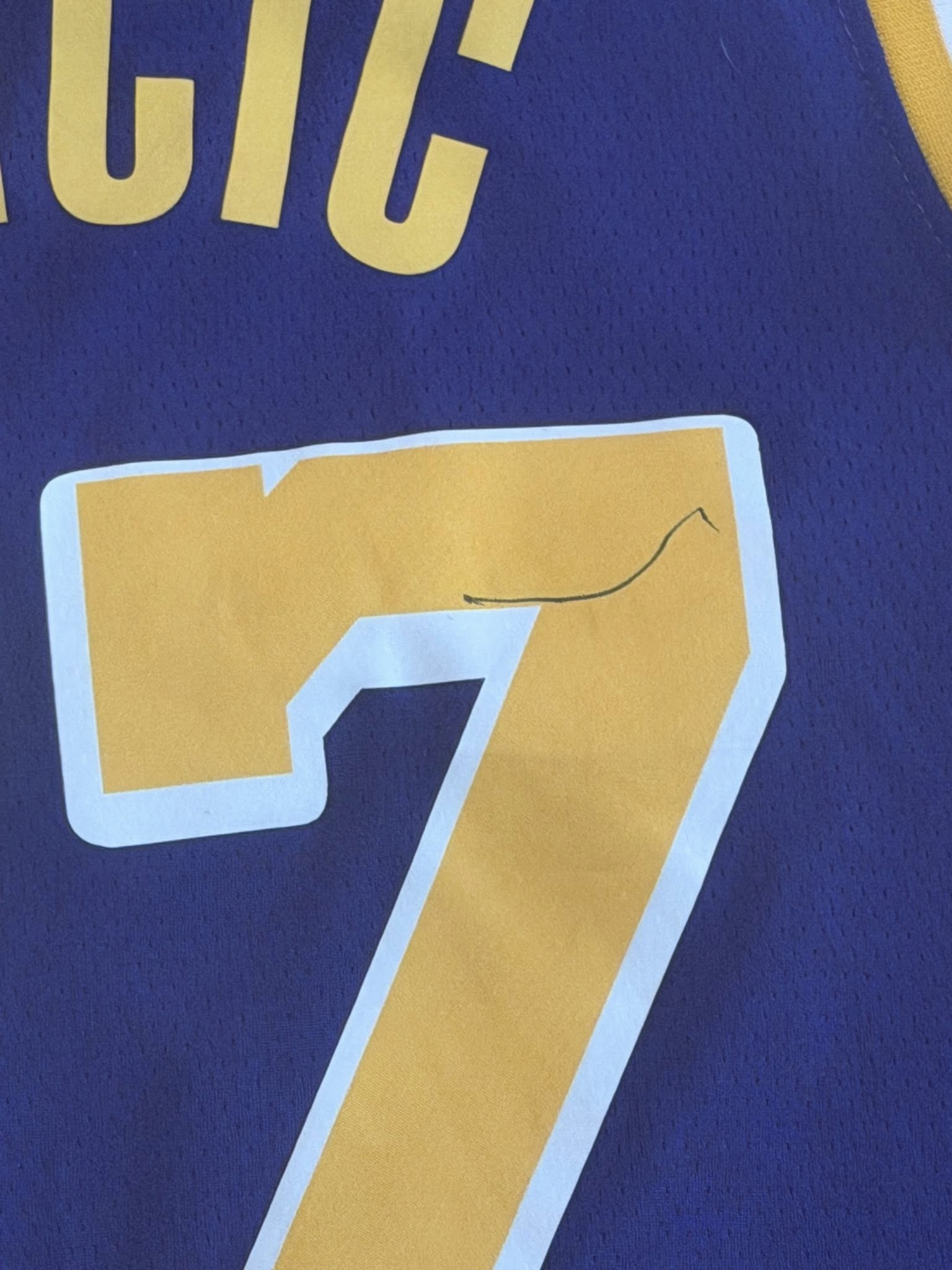 Luka Doncic Autographed Los Angeles Lakers Jersey READ DESCRIPTION-Right Off The Field