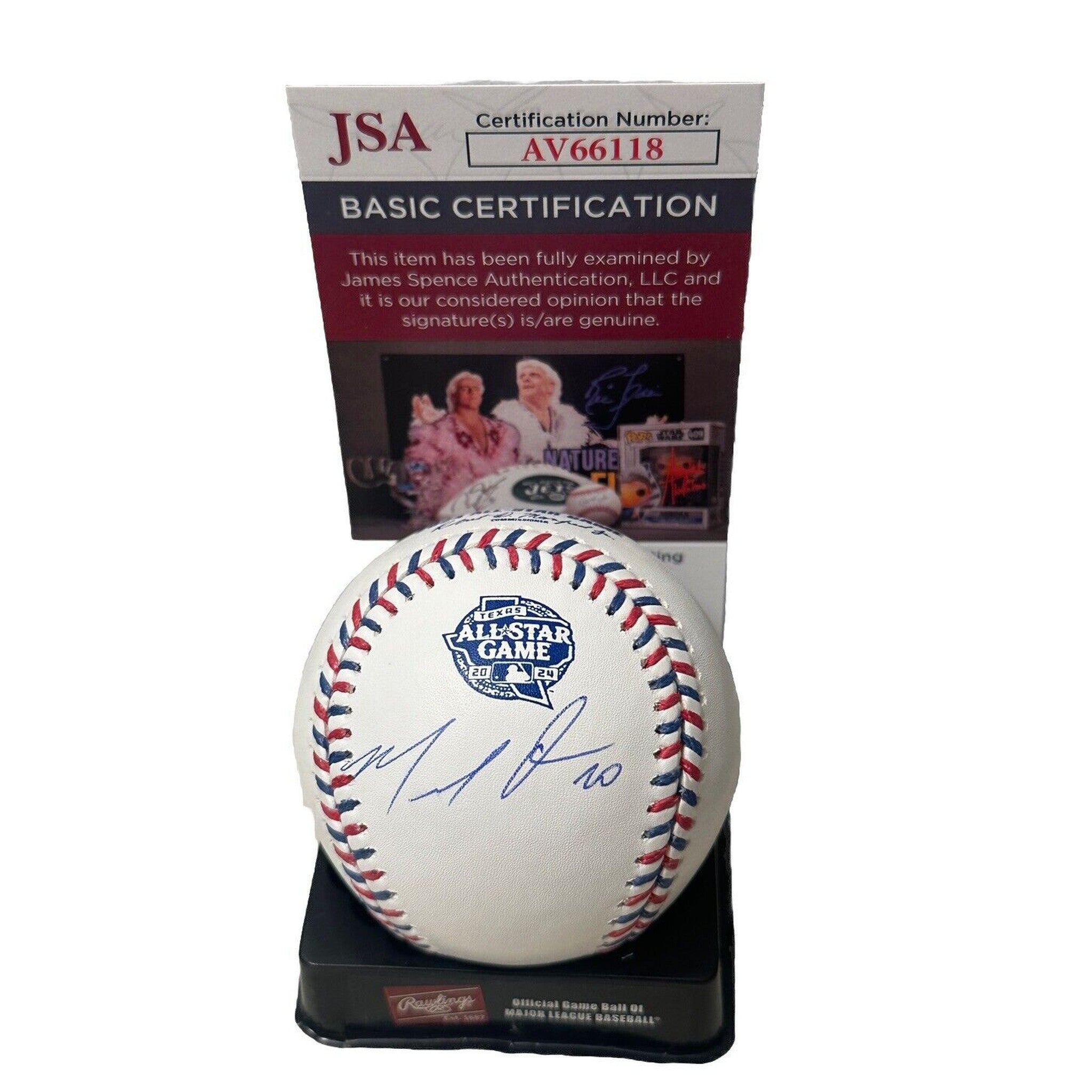 Marcell Ozuna Signed 2024 MLB All Star Game Baseball Atlanta Braves Autograph-Baseball-Right Off The Field