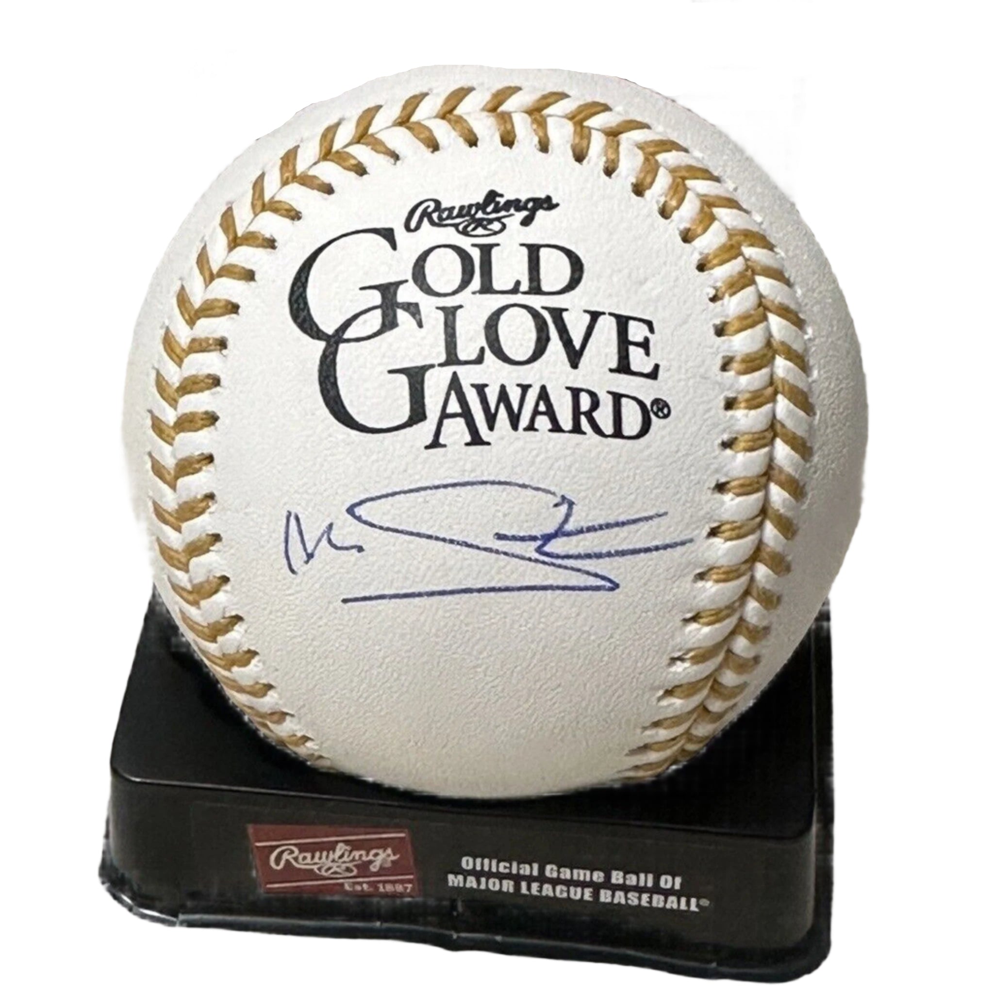 Marcus Stroman New York Yankees Signed Gold Glove Award Baseball JSA COA-Baseball-Right Off The Field