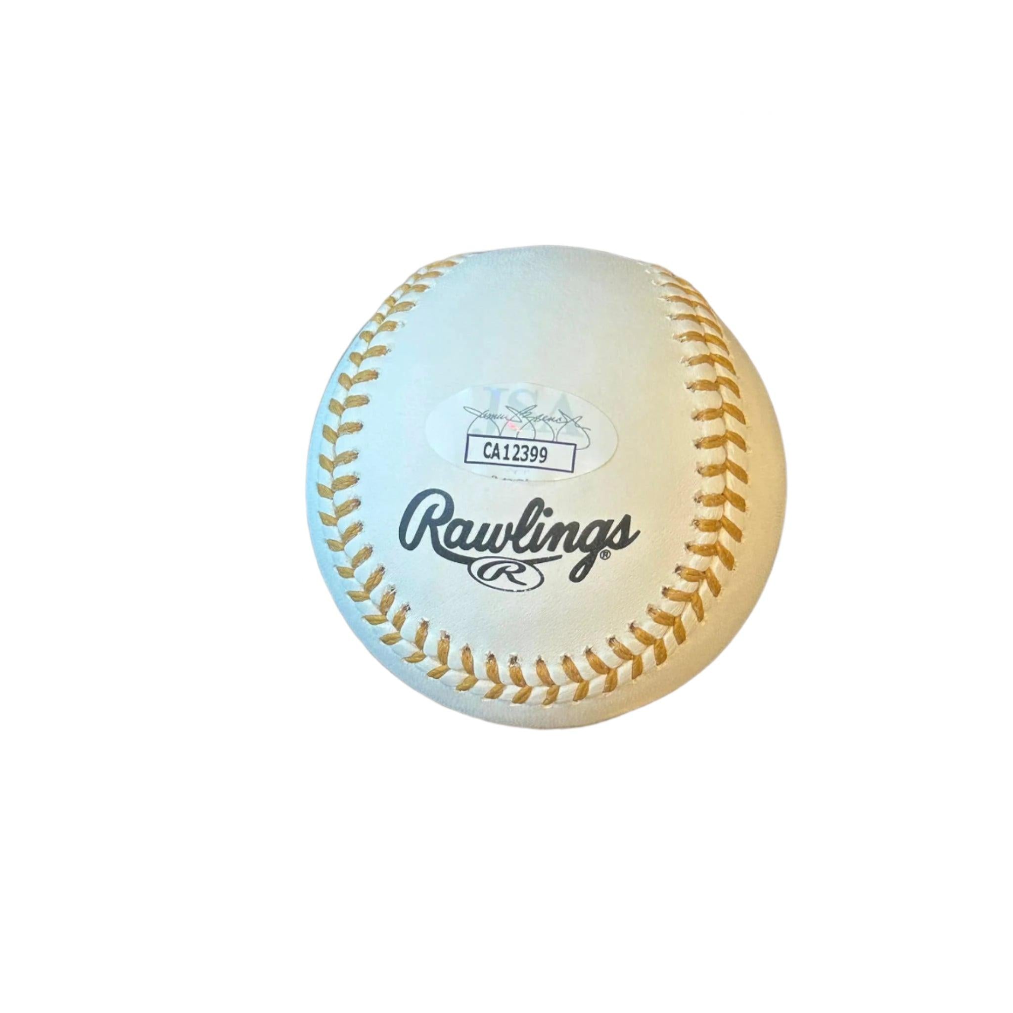 Max Fried New York Yankees Autographed Gold Glove Award Baseball JSA COA-Right Off The Field