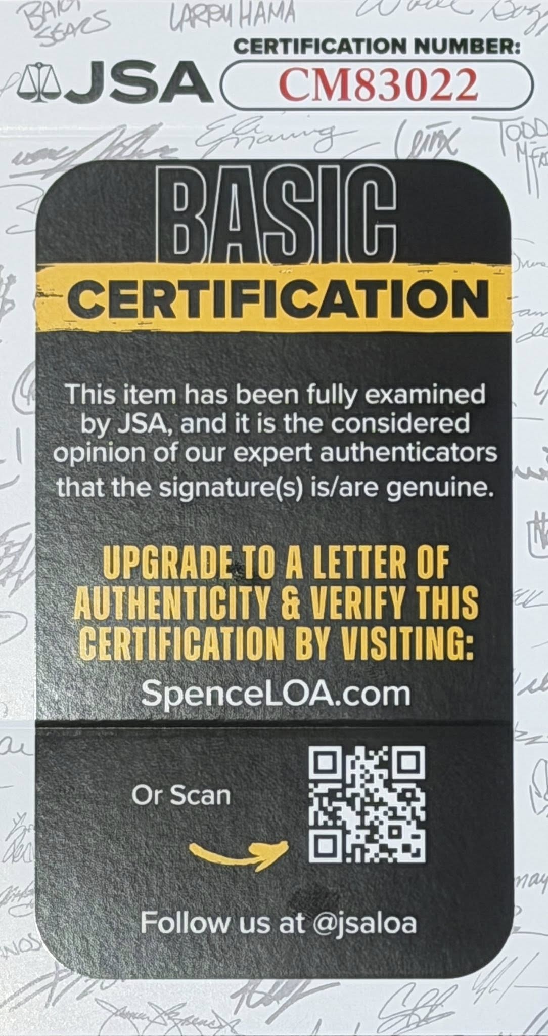 Miguel Cabrera Signed Autographed Official MLB Baseball JSA COA-Right Off The Field