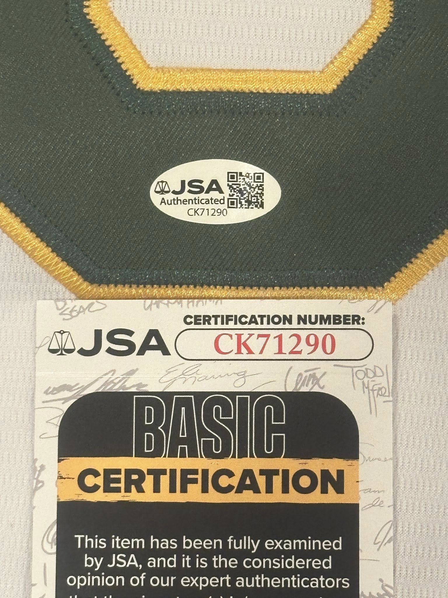 Nick Kurtz Autographed Athletics Jersey "25 AL ROY" Inscription JSA COA-Right Off The Field