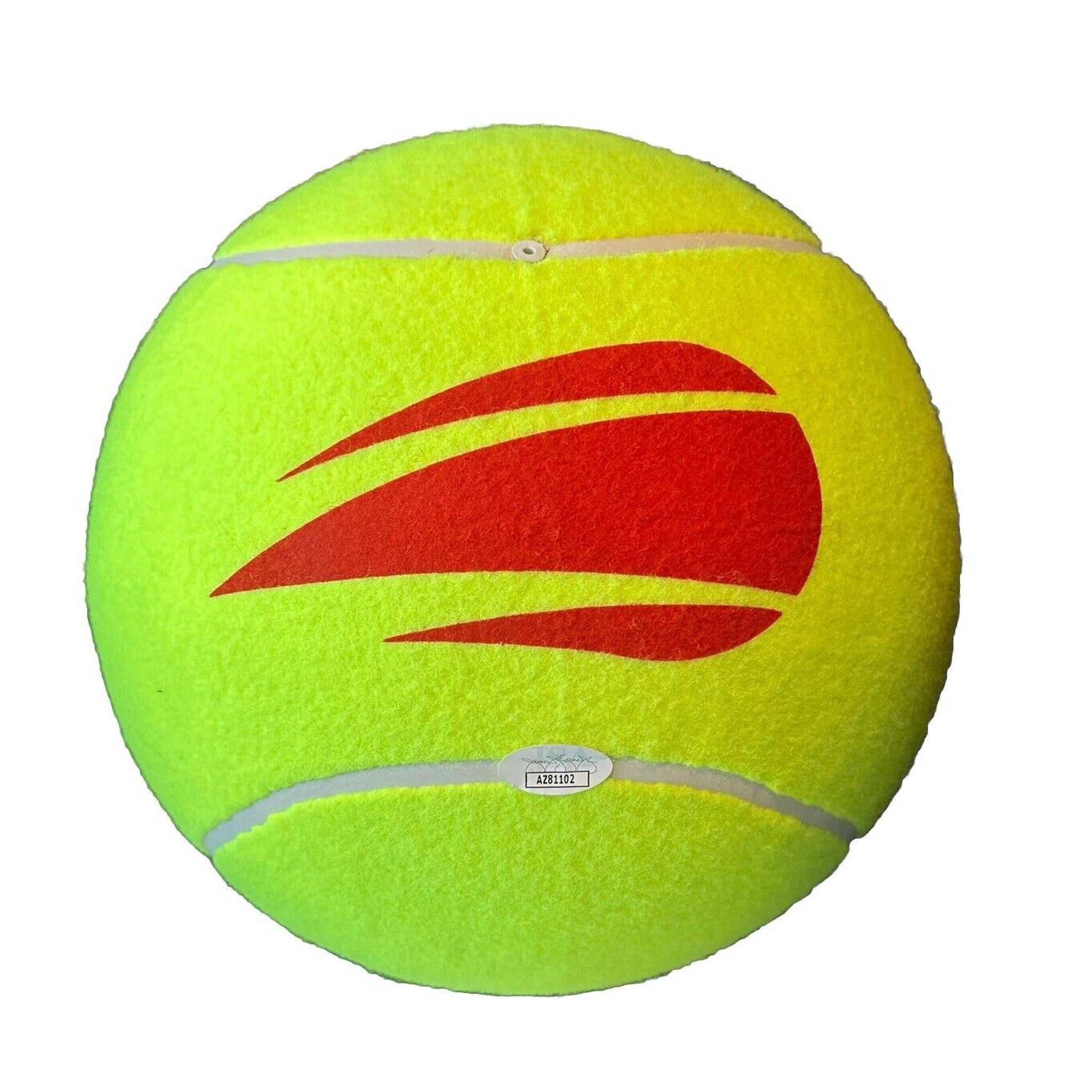 Novak Djokovic Autographed Wilson US Open Jumbo 10” Tennis Ball JSA COA-Tennis-Right Off The Field