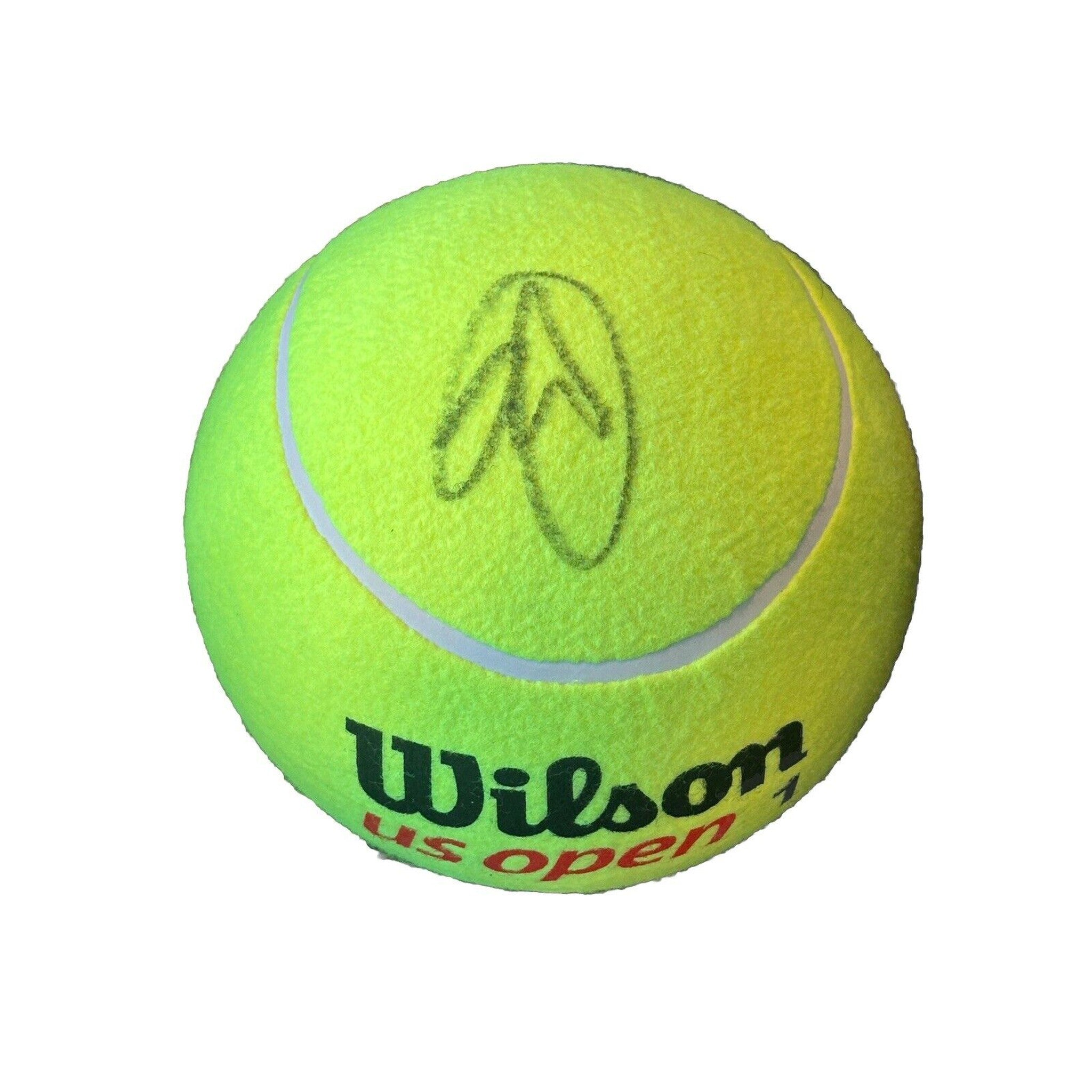 Novak Djokovic Autographed Wilson US Open Jumbo 10” Tennis Ball JSA COA-Tennis-Right Off The Field