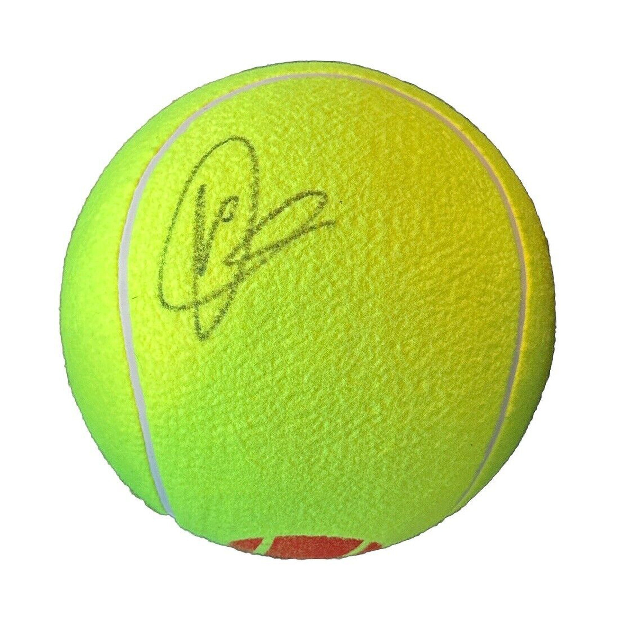 Novak Djokovic Autographed Wilson US Open Jumbo 10” Tennis Ball JSA COA-Tennis-Right Off The Field