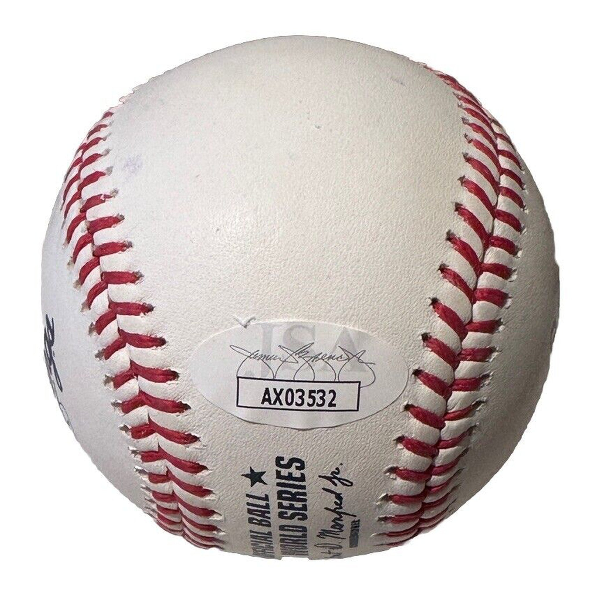 Rafael Montero Houston Astros Signed 2022 World Series Baseball JSA COA-Baseball-Right Off The Field