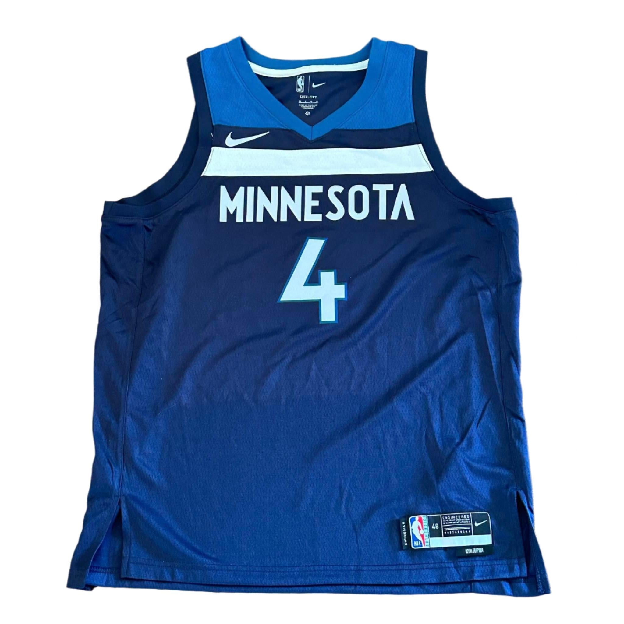 Rob Dillingham Autographed Minnesota Timberwolves Jersey JSA COA