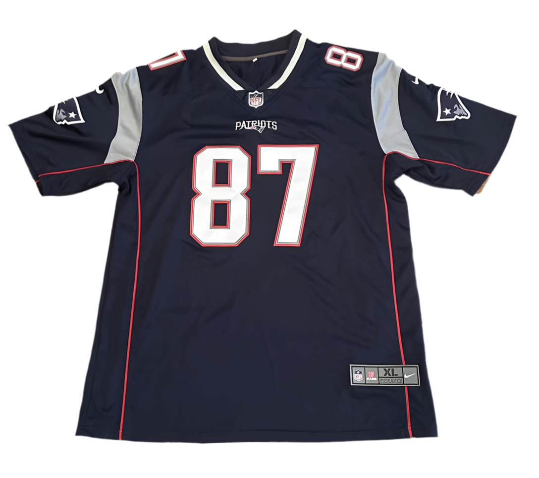 Rob Gronkowski Autographed New England Patriots Jersey JSA COA-Right Off The Field