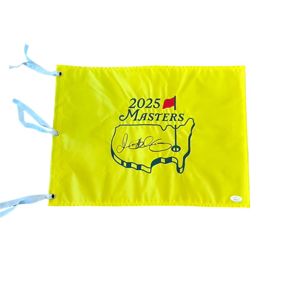 Rory McIlroy Autographed 2025 Masters Pin Flag JSA LOA Grand Slam Winner-Right Off The Field