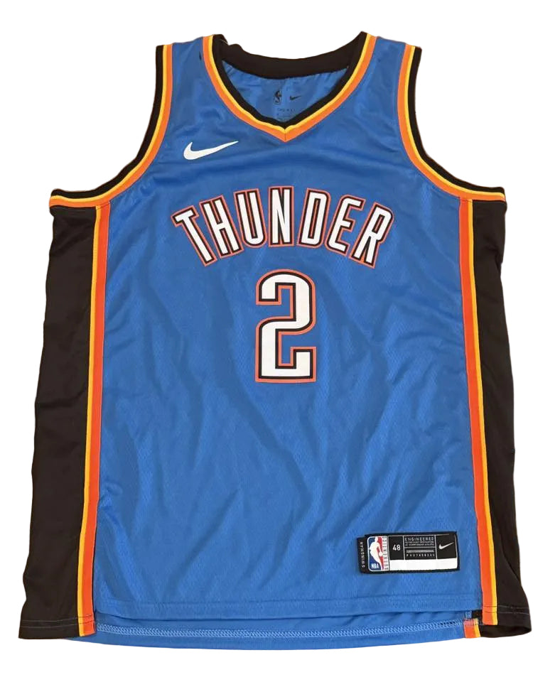 Shai Gilgeous-Alexander Autographed Oklahoma City Thunder Jersey JSA COA-Right Off The Field