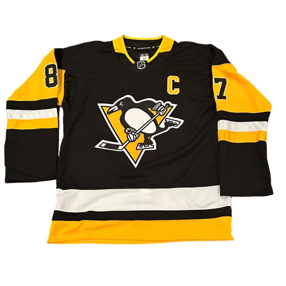 Sidney Crosby Autographed Pittsburgh Penguins Jersey JSA LOA-Right Off The Field