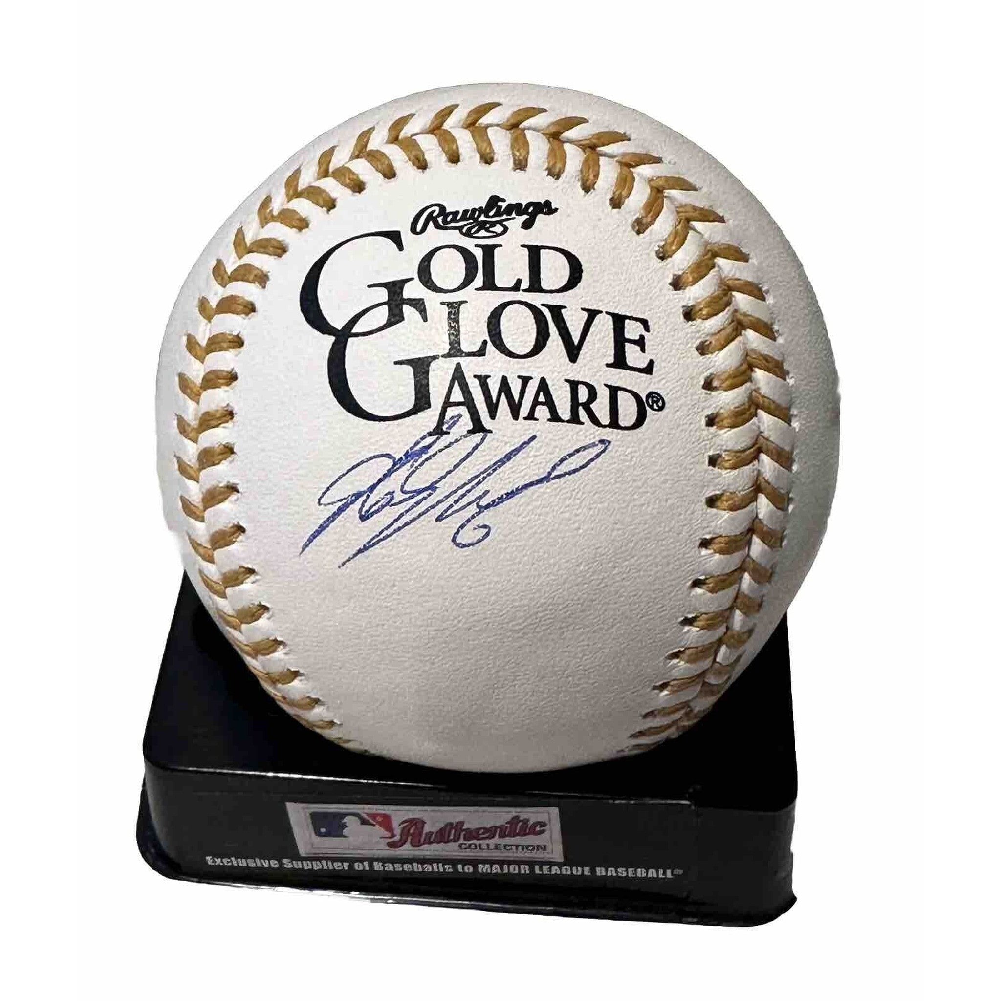Starling Marte Autographed Gold Glove Award Baseball New York Mets-Baseball-Right Off The Field