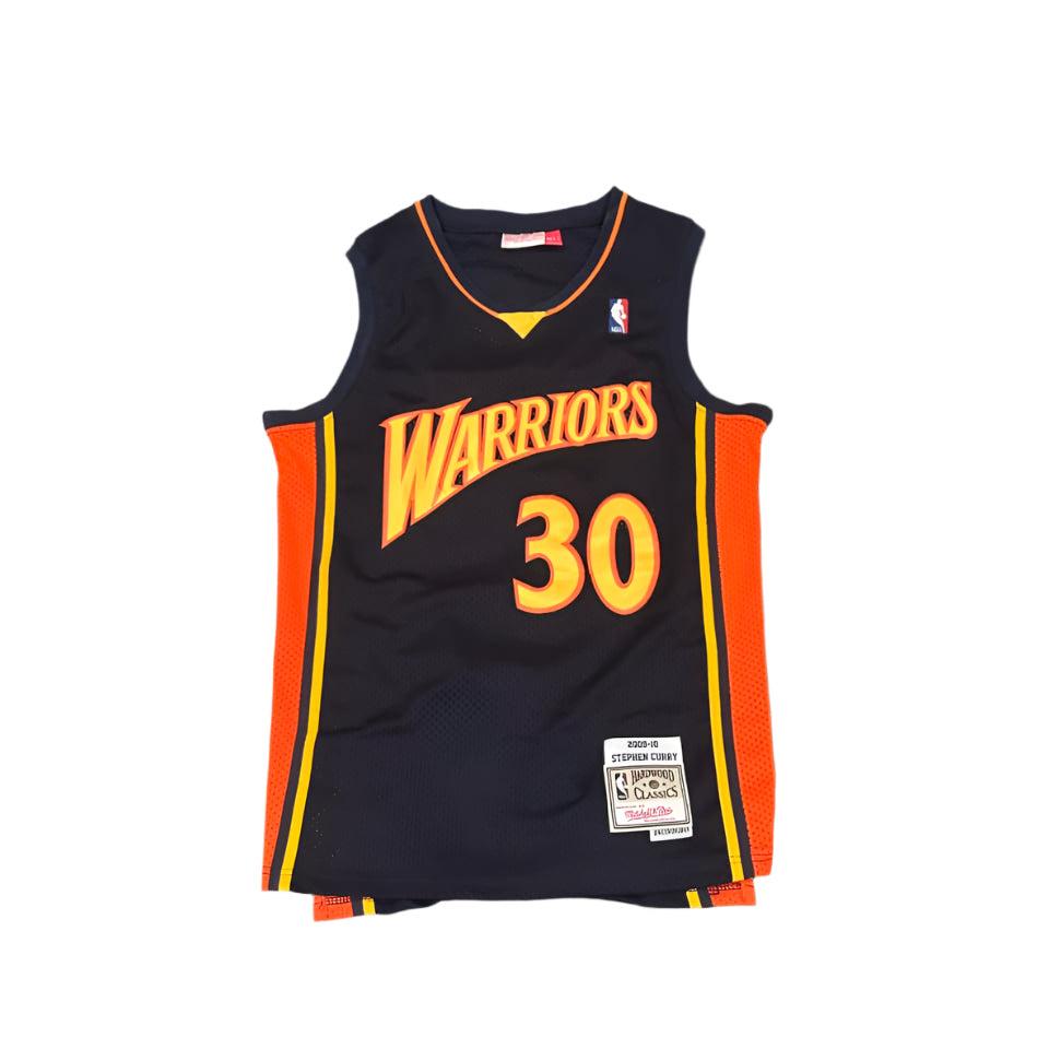 Stephen Curry Autographed Golden State Warriors Throwback Jersey JSA LOA-Right Off The Field