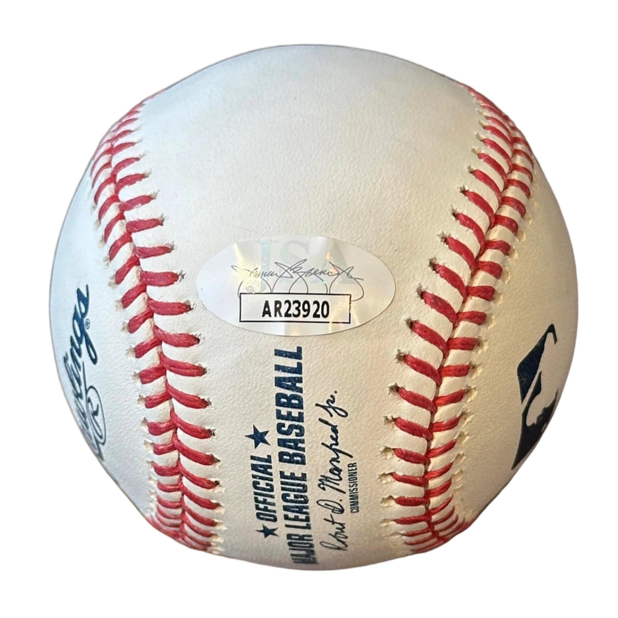 Stephen Vogt Cleveland Guardians Signed & Inscribed "24 Moy" MLB Baseball JSA-Right Off The Field