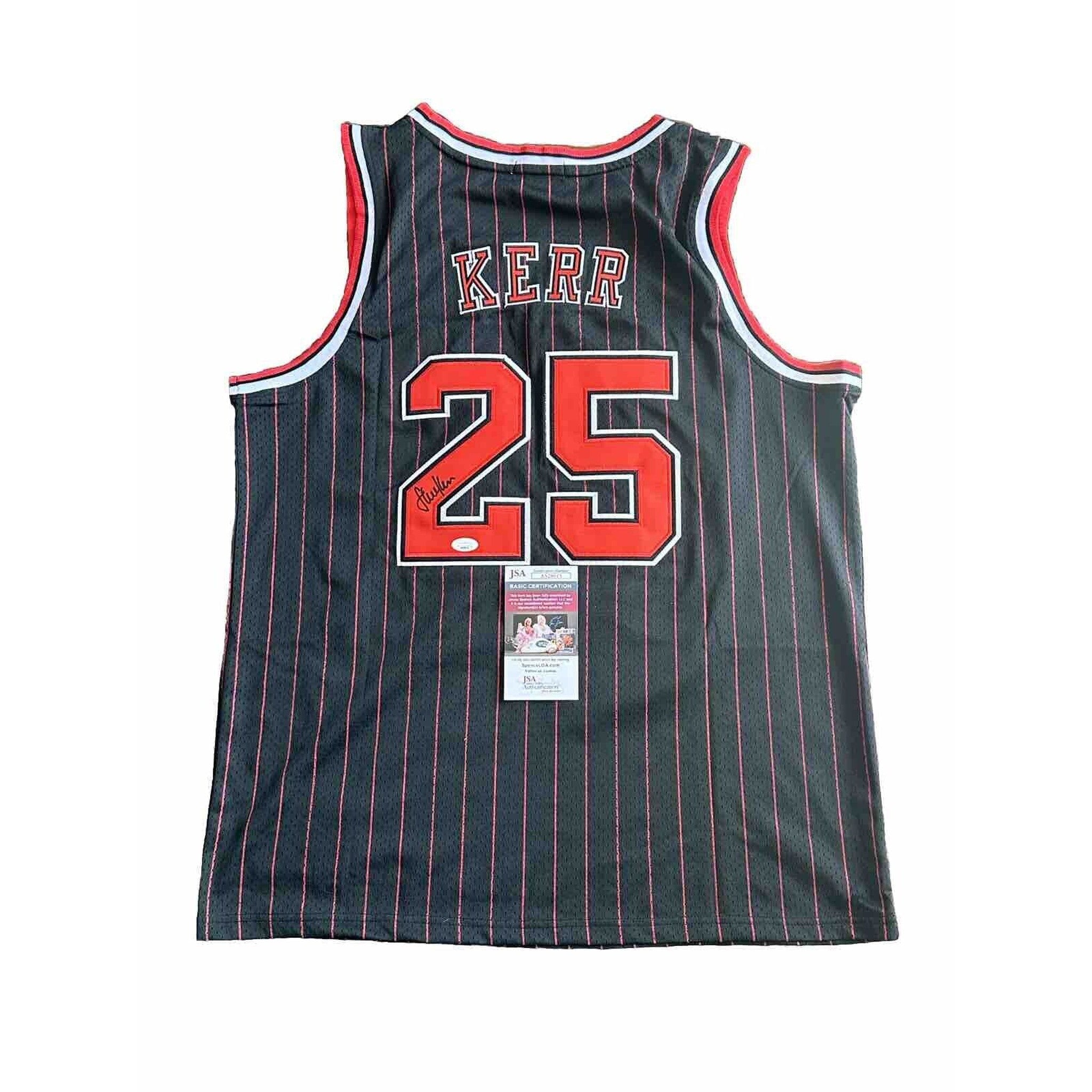 Steve Kerr Signed Autographed Chicago Bulls #25 Jersey JSA COA-Basketball-Right Off The Field