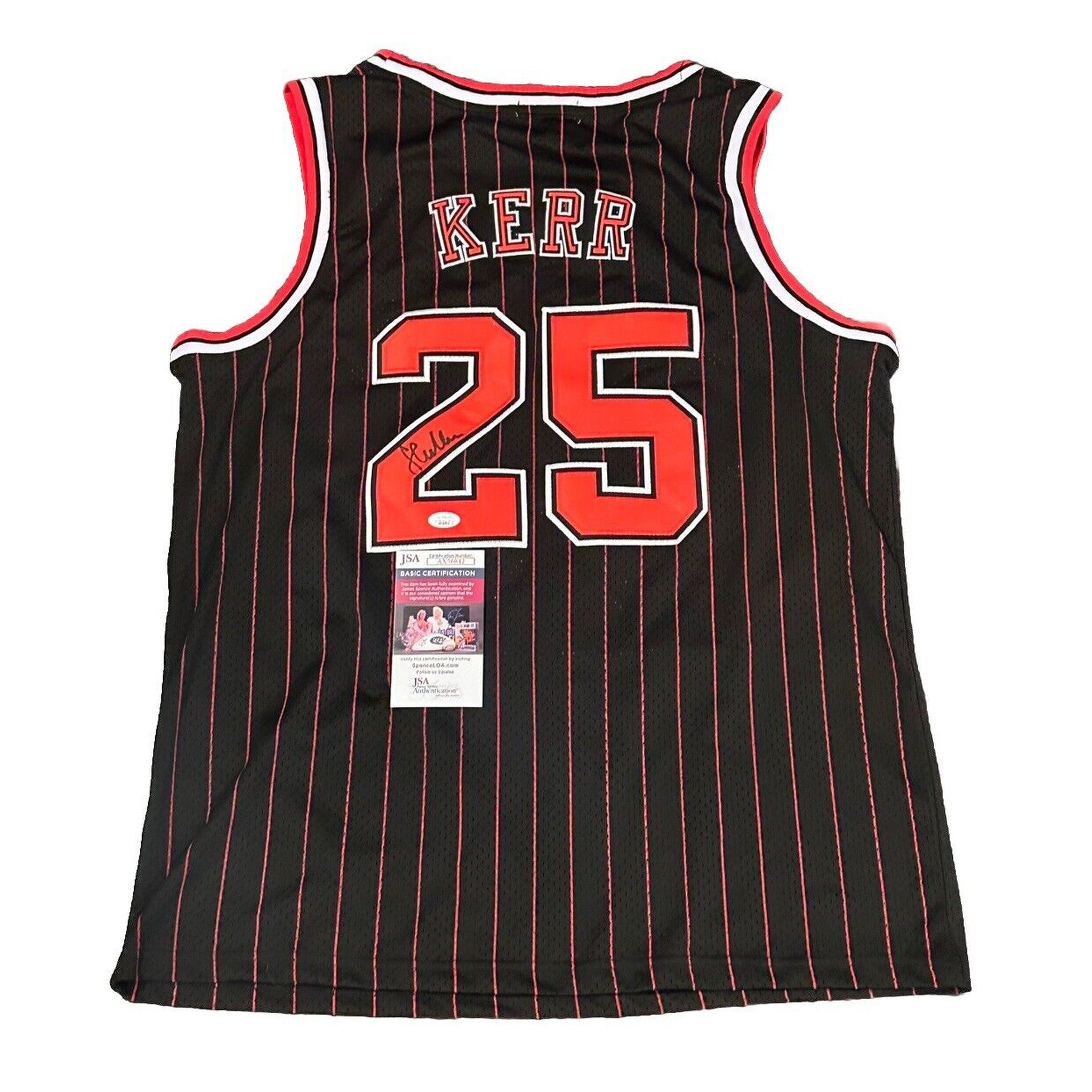 Steve Kerr Signed Autographed Chicago Bulls #25 Jersey JSA COA-Basketball-Right Off The Field
