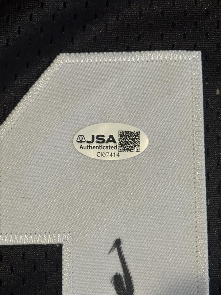 Terry Bradshaw Autographed Pittsburgh Steelers Replica Jersey JSA COA-Right Off The Field