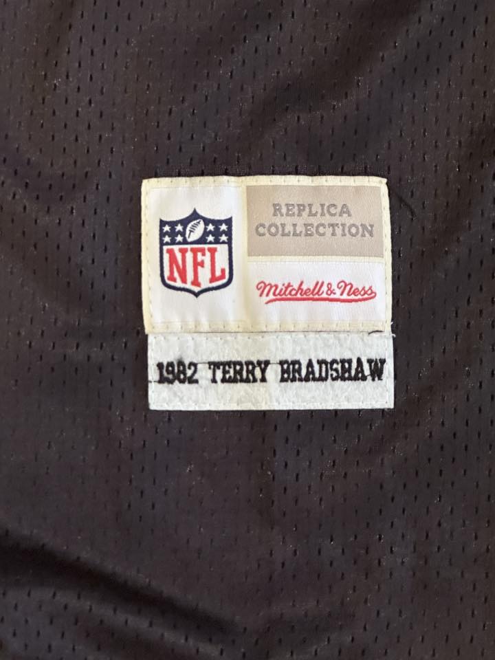 Terry Bradshaw Autographed Pittsburgh Steelers Replica Jersey JSA COA-Right Off The Field