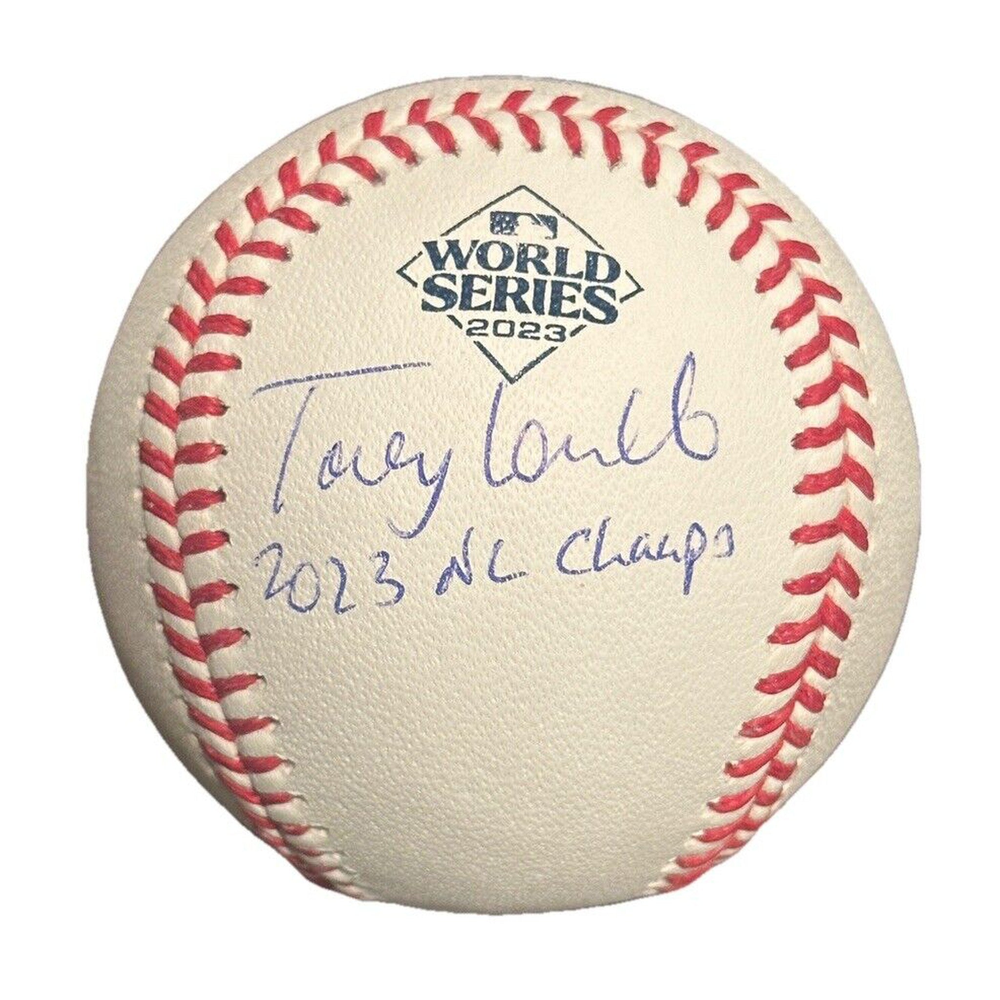 Torey Lovullo Autographed + Inscribed 2023 World Series Baseball JSA COA-Baseball-Right Off The Field