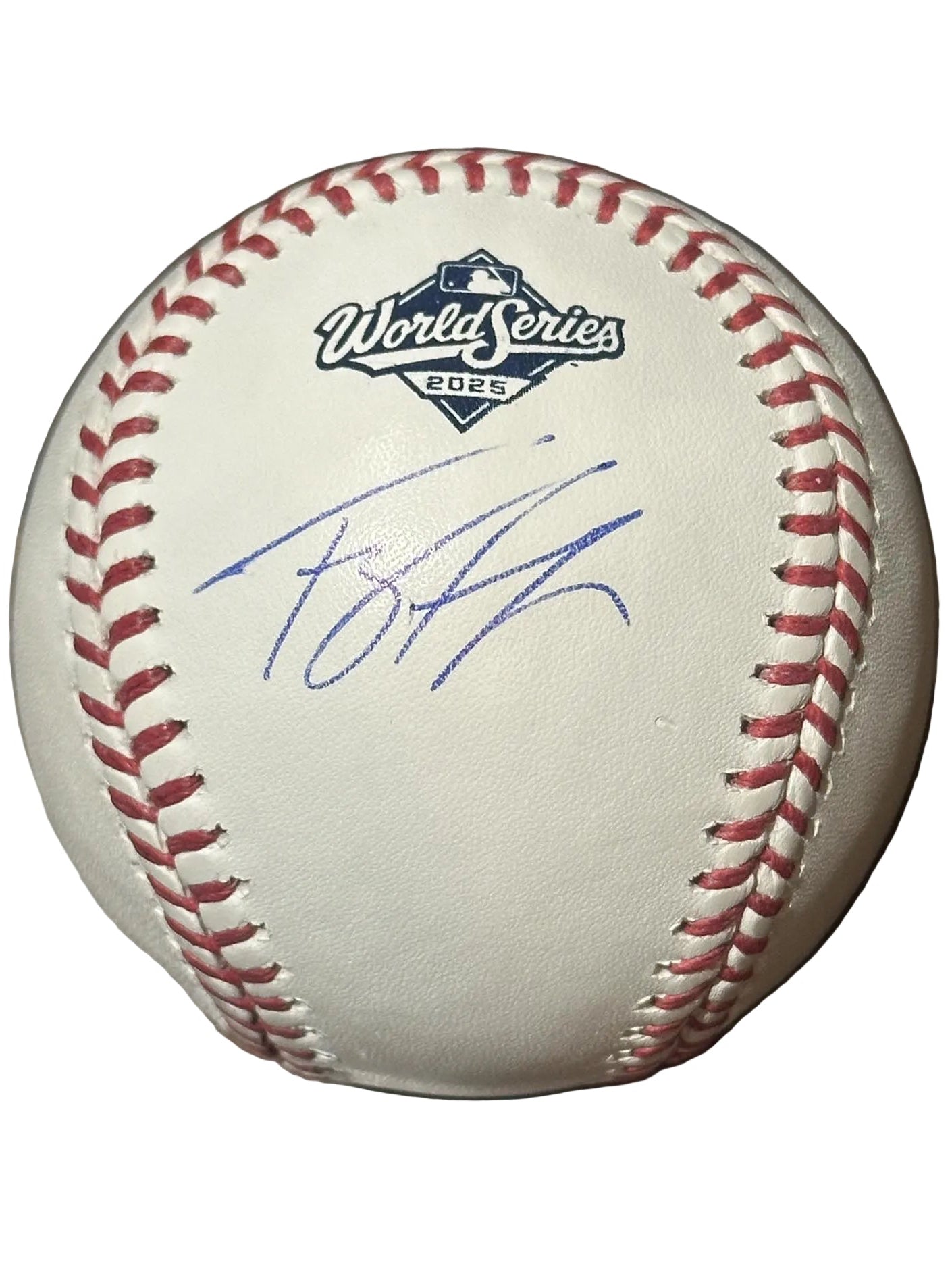 Ty France Autographed 2025 World Series Baseball JSA COA Toronto Blue Jays-Right Off The Field