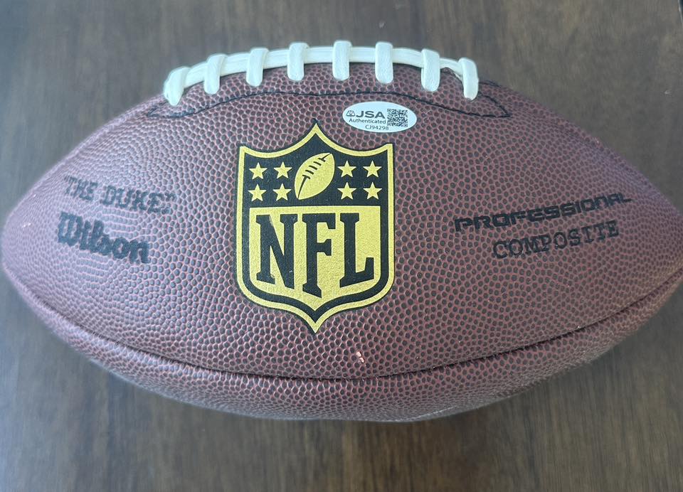 Tyrann Mathieu Autographed Wilson Composite Replica Football JSA COA-Right Off The Field