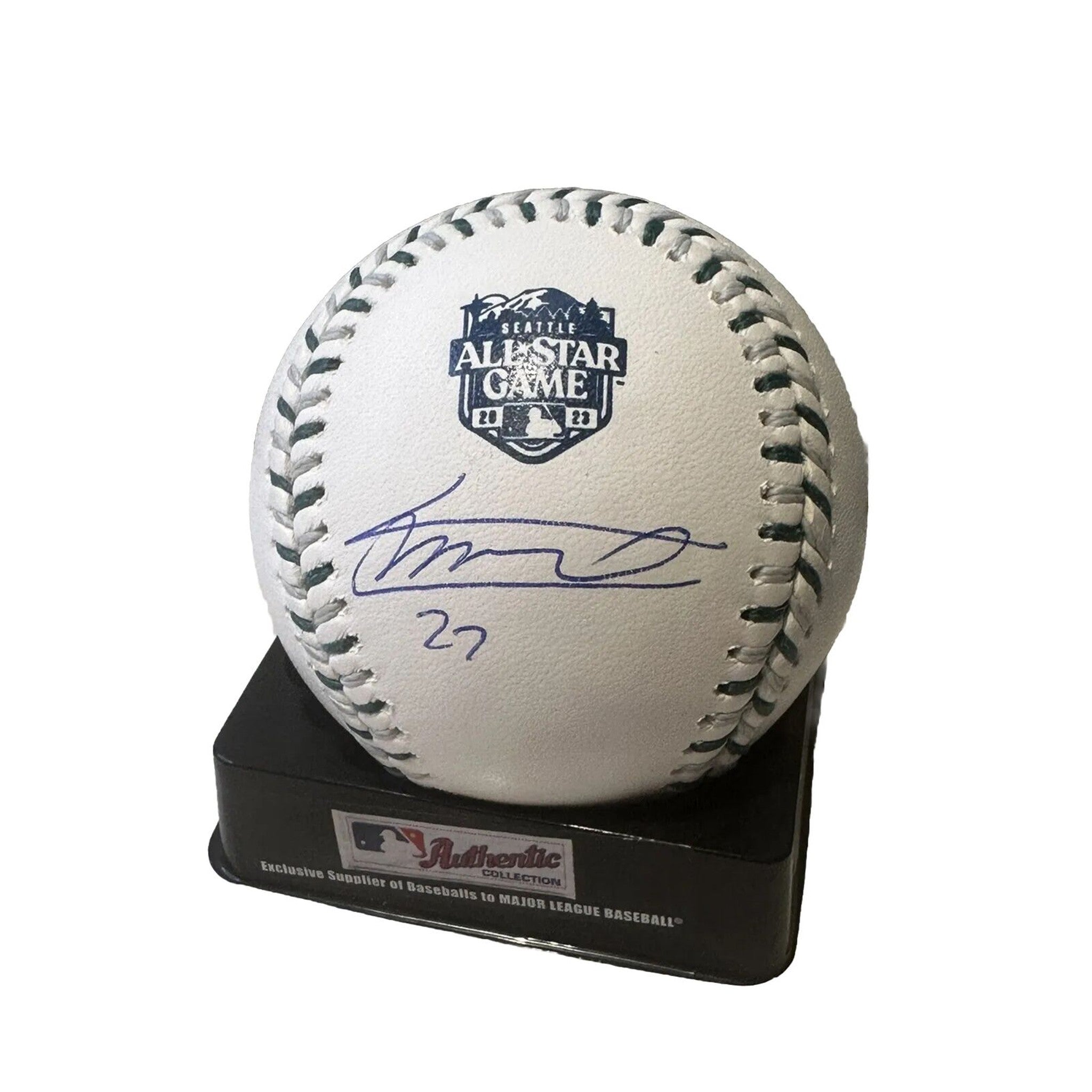 Vladimir Guerrero Jr Signed 2023 All Star Game Baseball Beckett Witness-Baseball-Right Off The Field