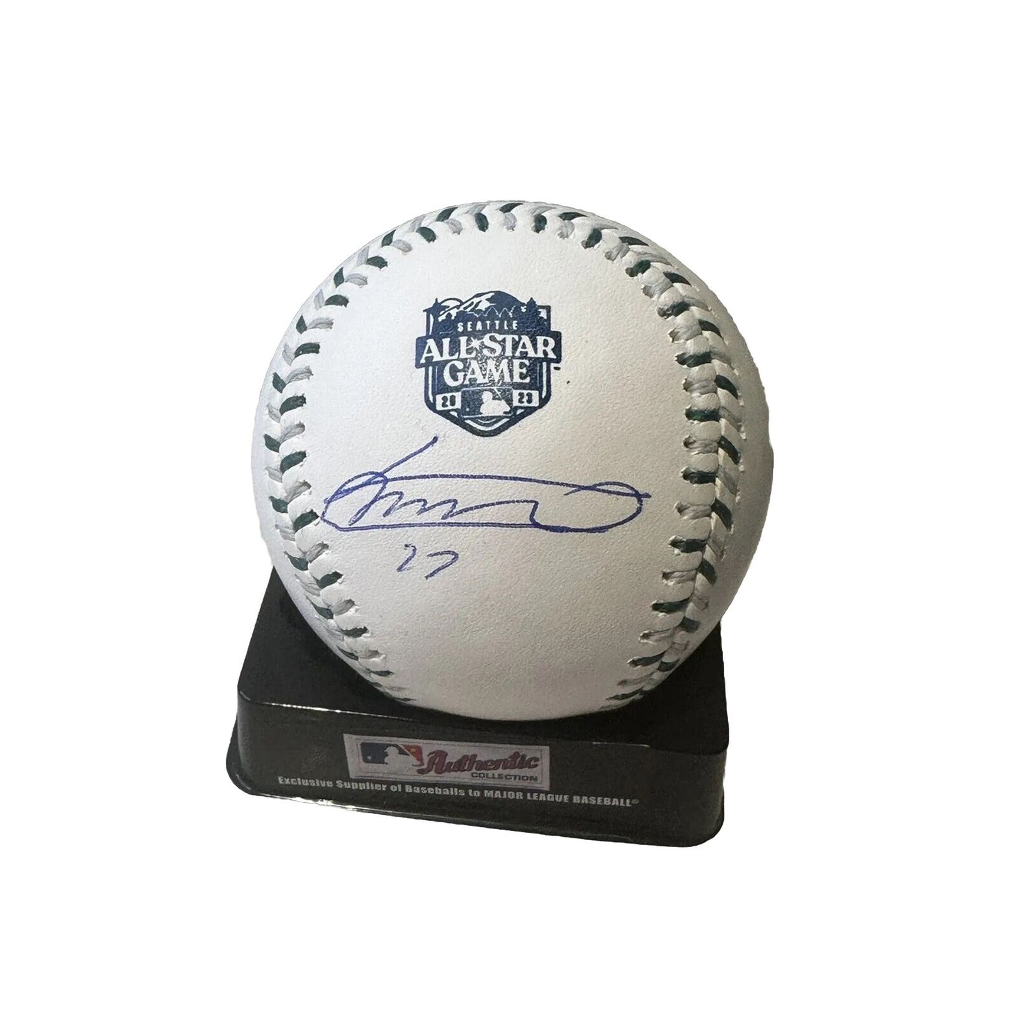 Vladimir Guerrero Jr Signed 2023 All Star Game Baseball Beckett Witness-Baseball-Right Off The Field