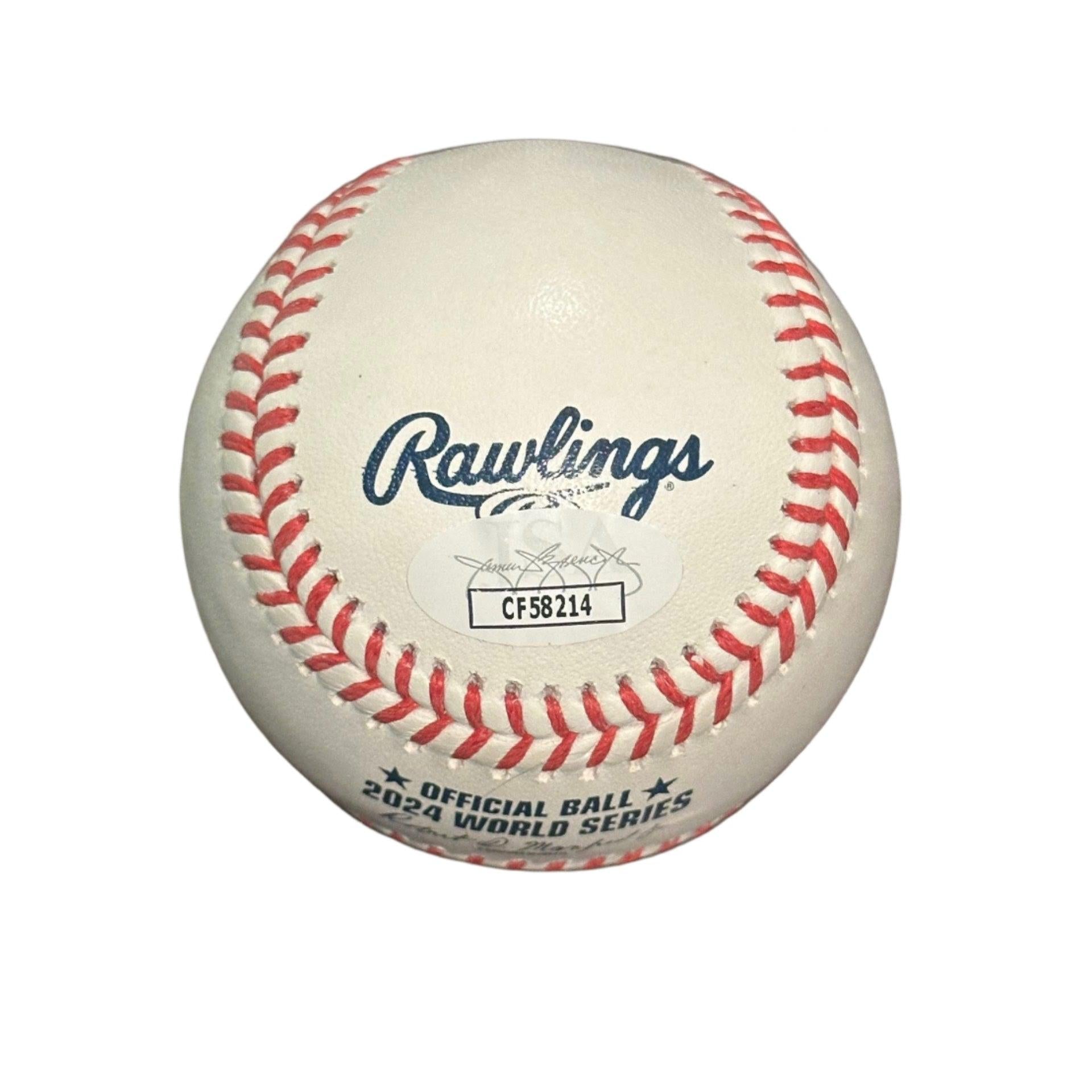 Walker Buehler Los Angeles Dodgers Autographed 2024 World Series Baseball JSA-Right Off The Field