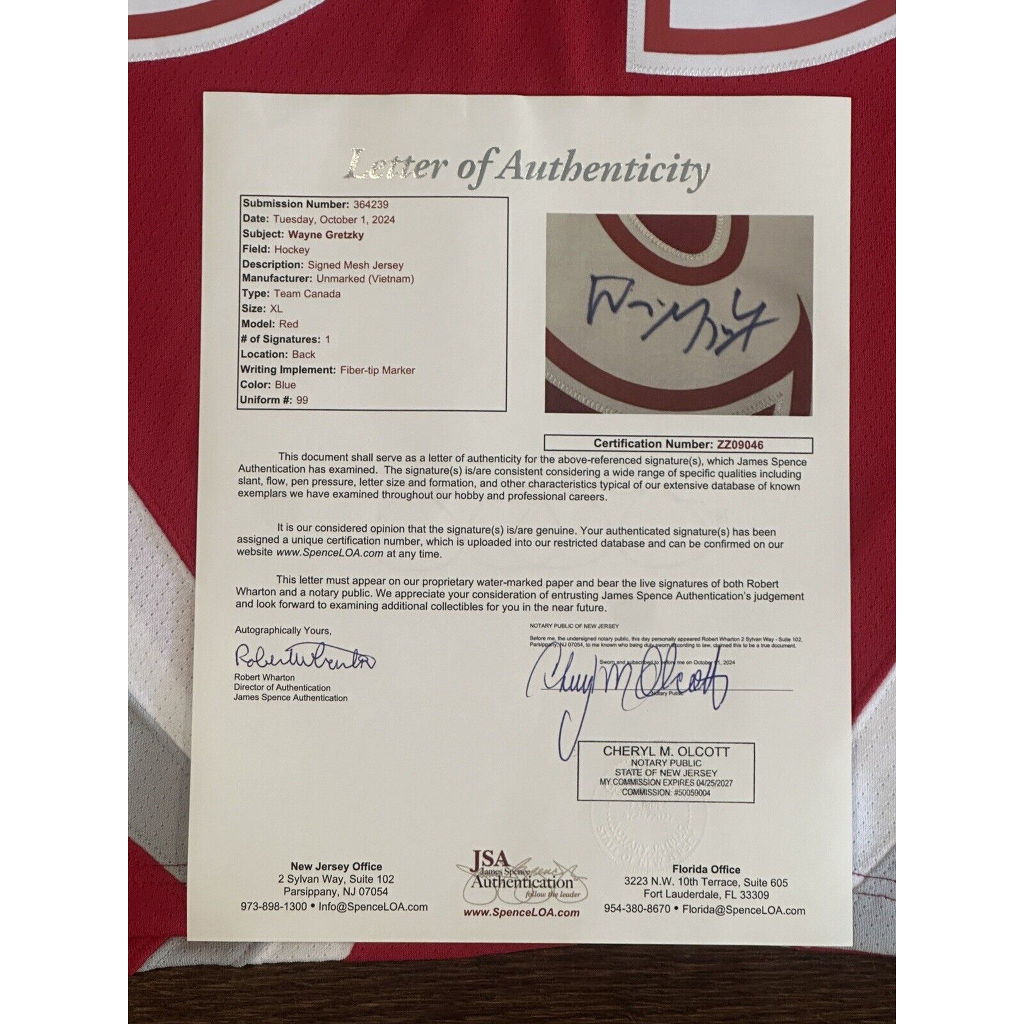 Wayne Gretzky Autographed 1999 All Star Game Mitchell & Ness Jersey JSA LOA-Hockey-Right Off The Field