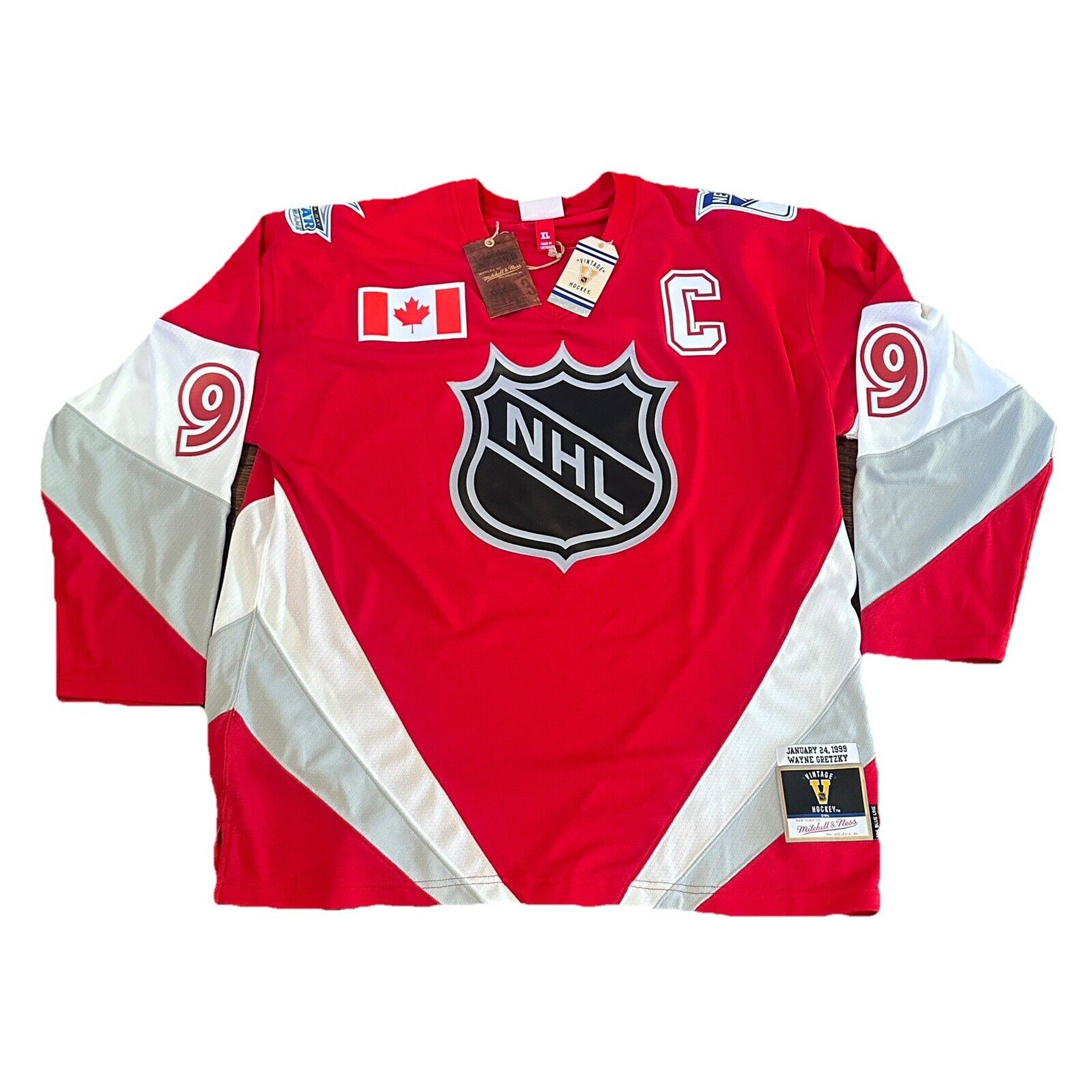Wayne Gretzky Autographed 1999 All Star Game Mitchell & Ness Jersey JSA LOA-Hockey-Right Off The Field