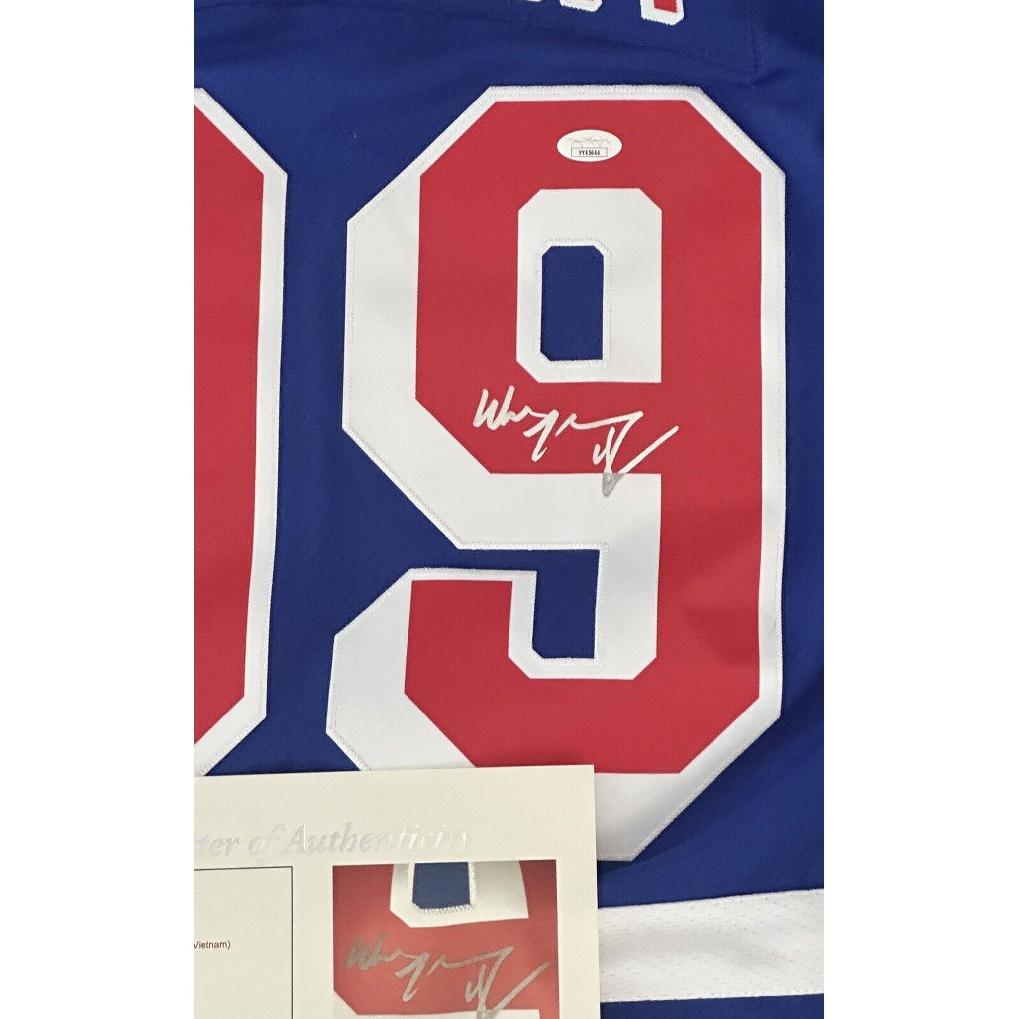 Wayne Gretzky Signed New York Rangers Mitchell & Ness Jersey JSA LOA Size Large-Hockey-Right Off The Field