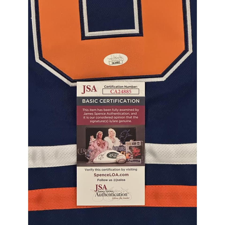 Zach Hyman Autographed Edmonton Oilers Jersey JSA COA-Right Off The Field