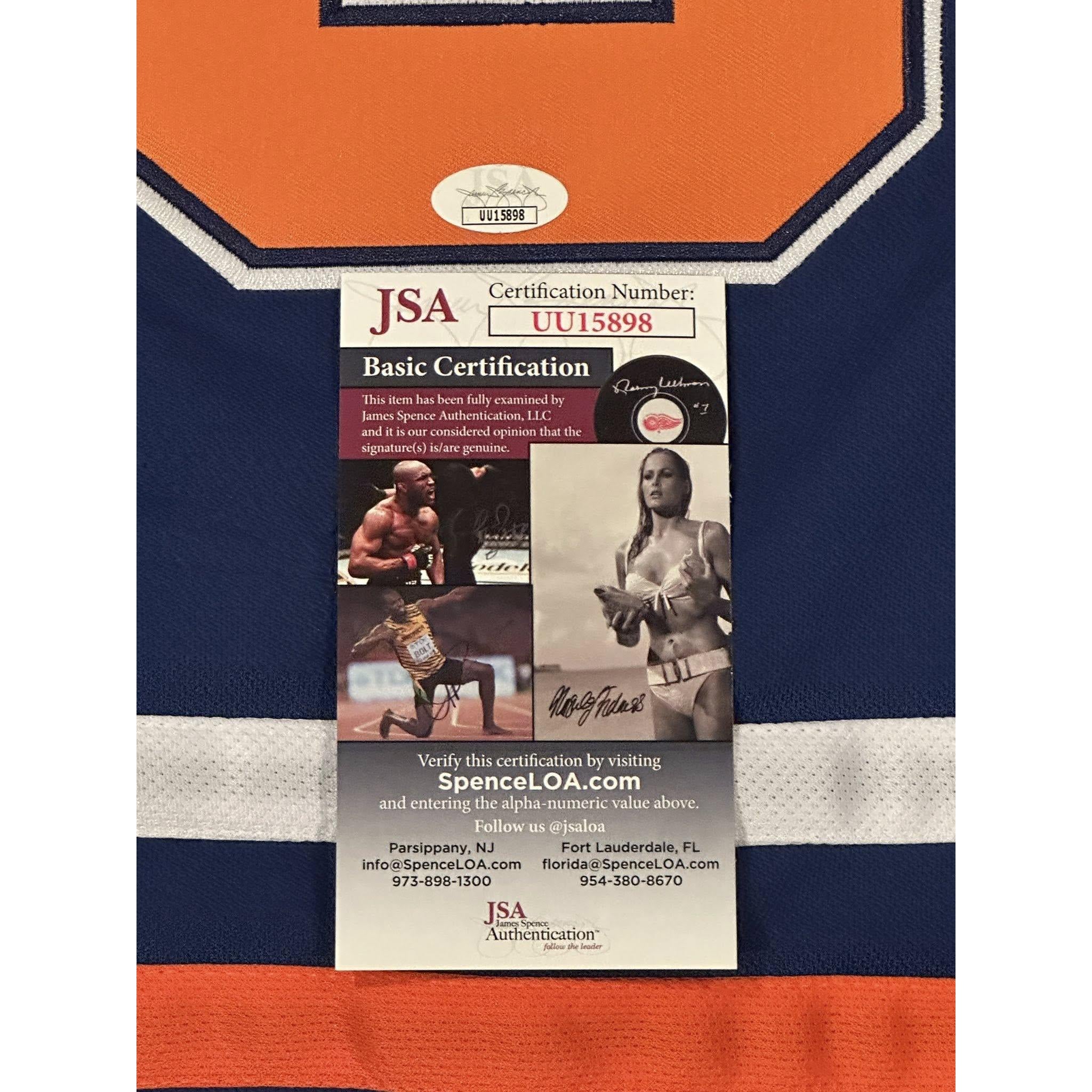 Zach Hyman Autographed Edmonton Oilers Jersey JSA COA-Right Off The Field