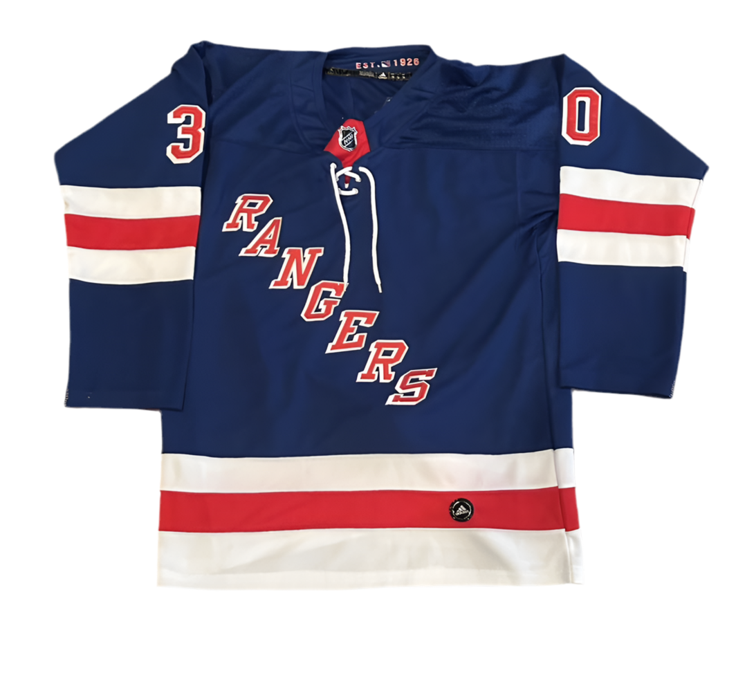 Henrik Lundqvist Autographed New York Rangers Jersey JSA COA-Right Off The Field