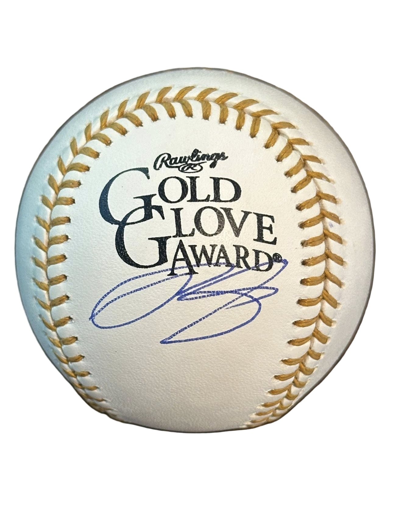 Sean Murphy Atlanta Braves Autographed Gold Glove Award Baseball JSA COA