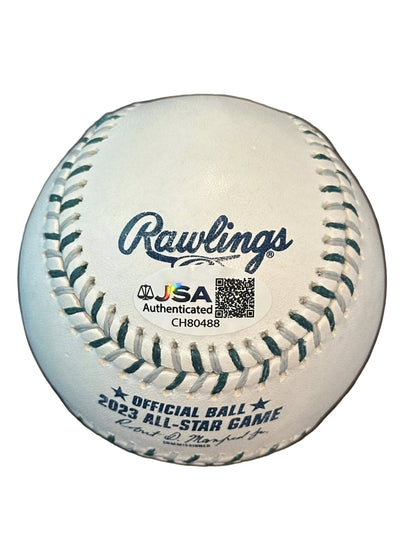 Ozzie Albies Autographed 2023 MLB All Star Game Baseball JSA COA Atlanta Braves