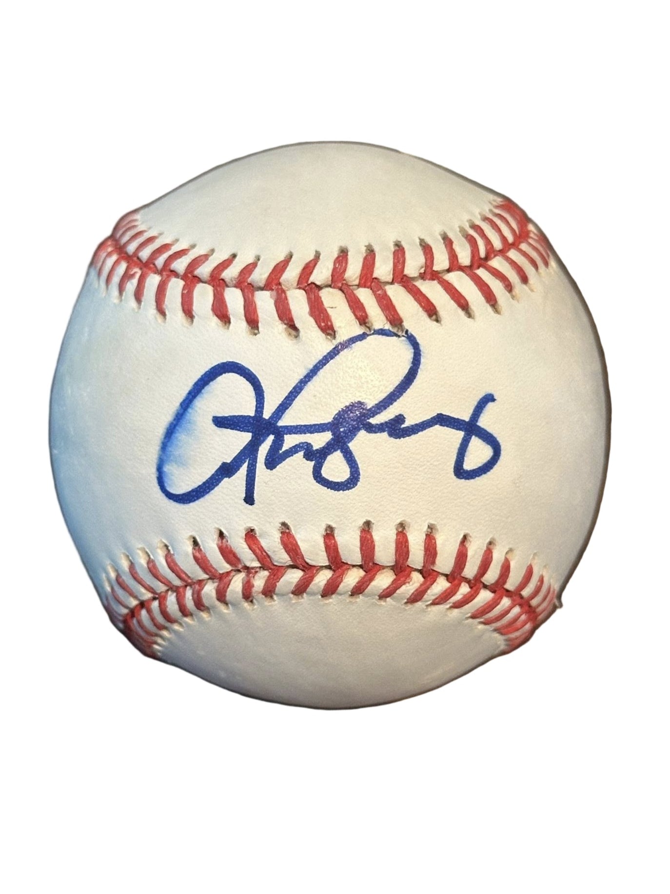 Alex Rodriguez Autographed 3,000th Hit Logo Baseball JSA COA READ