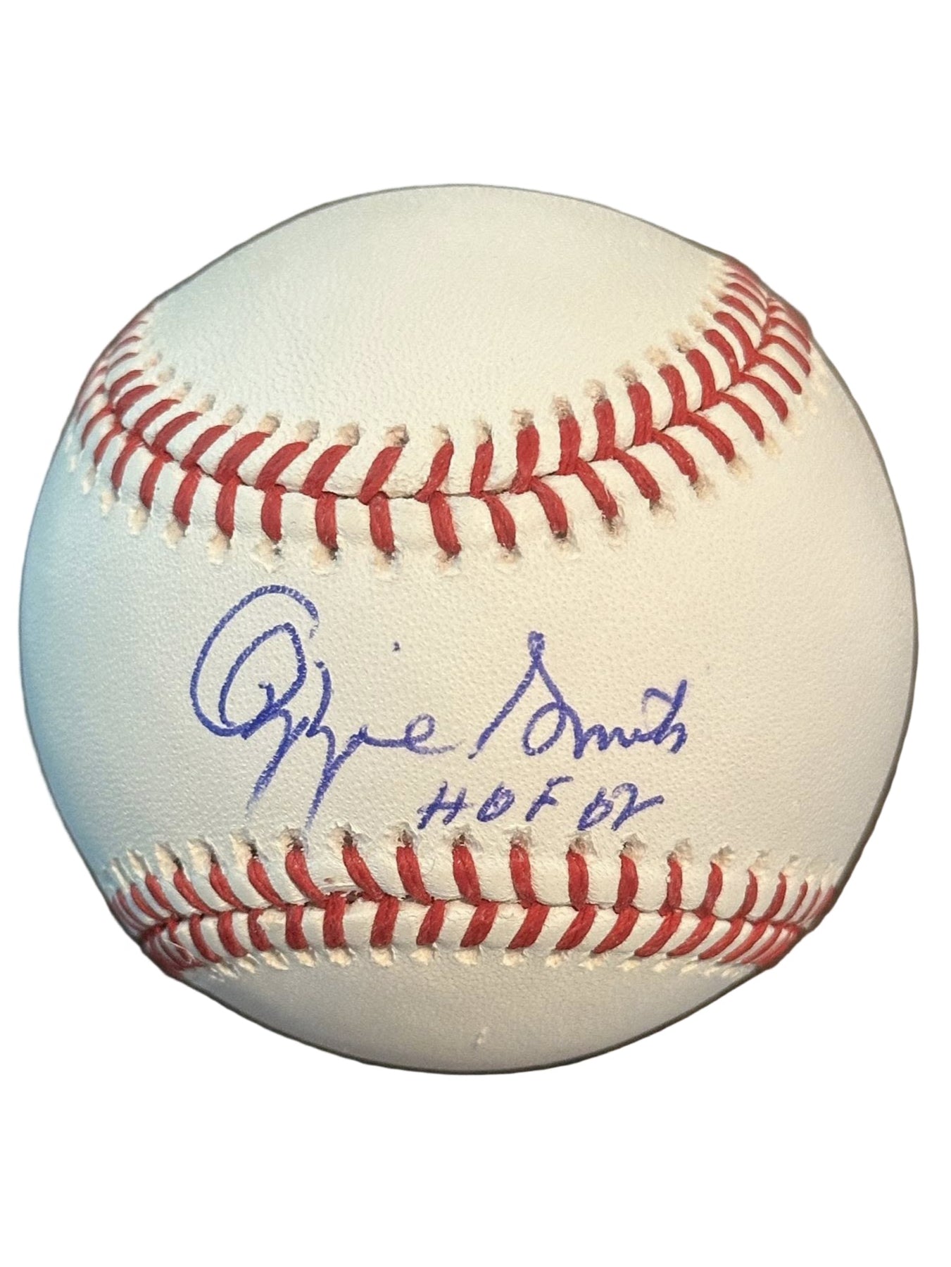 Ozzie Smith Autographed Official MLB Baseball "HOF 02" Inscription JSA COA