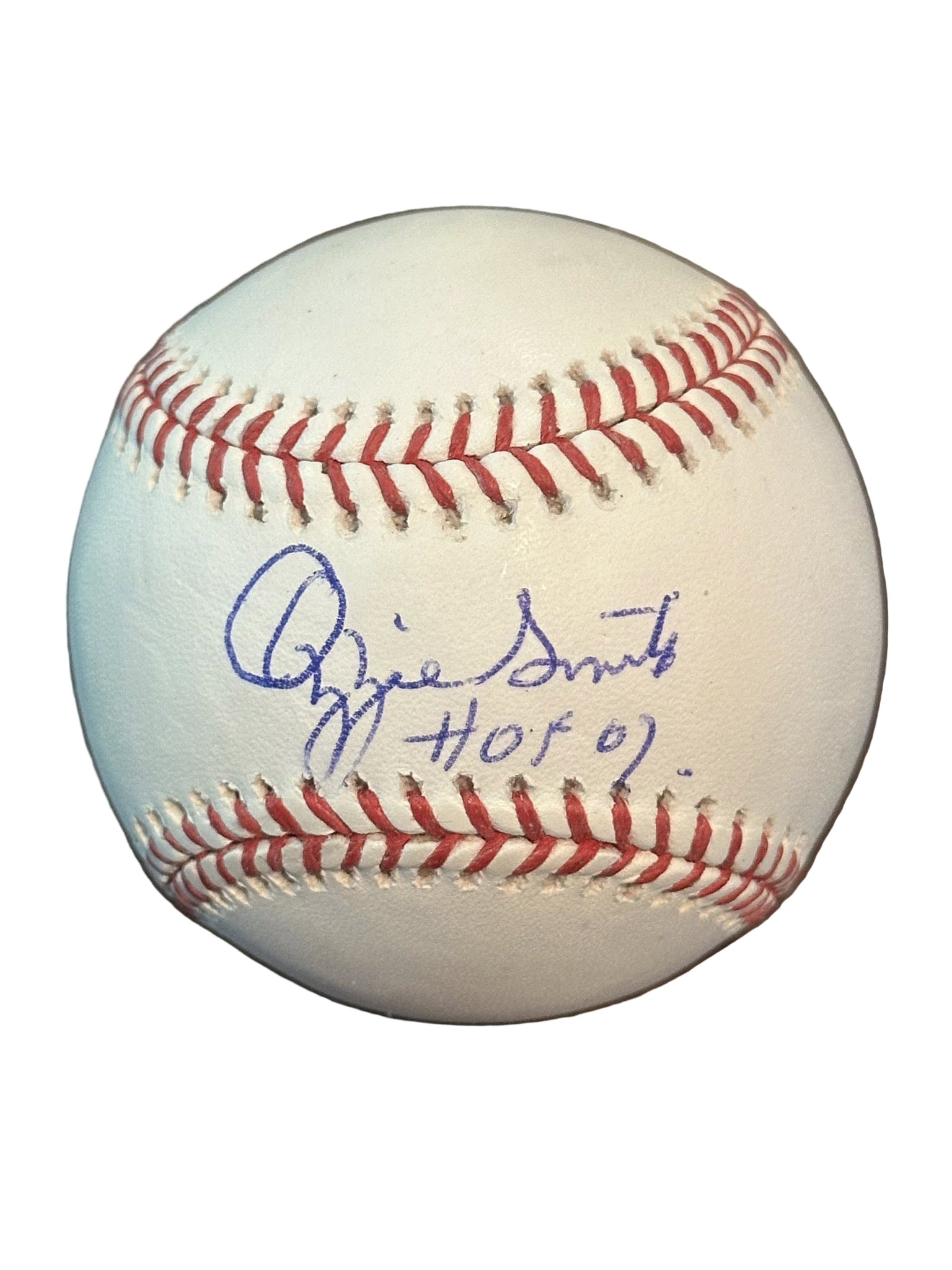 Ozzie Smith Autographed Official MLB Baseball HOF Inscription JSA COA