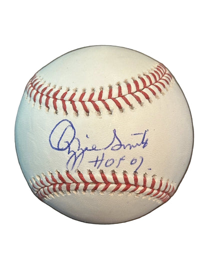 Ozzie Smith Autographed Official MLB Baseball HOF Inscription JSA COA