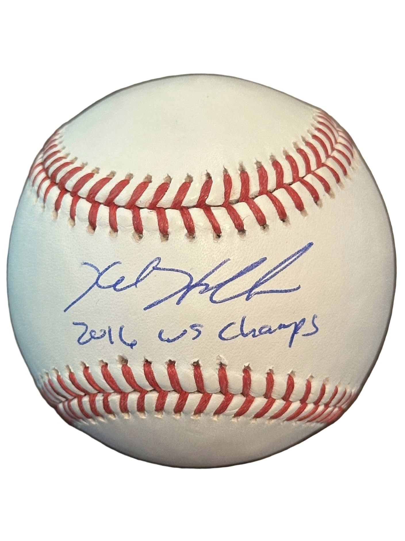 Kyle Hendricks Autographed Official MLB Baseball Inscribed '2016 WS Champs' JSA